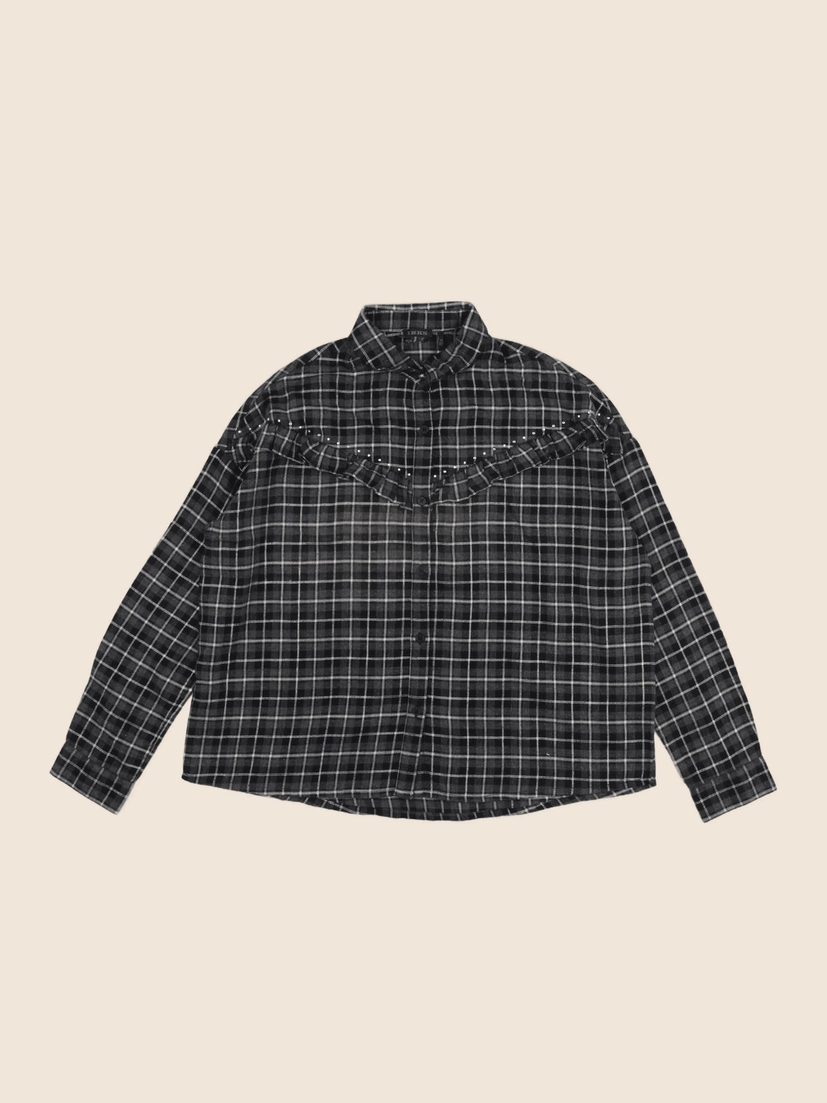 IKKS - blouse gris, argent - 12 ans