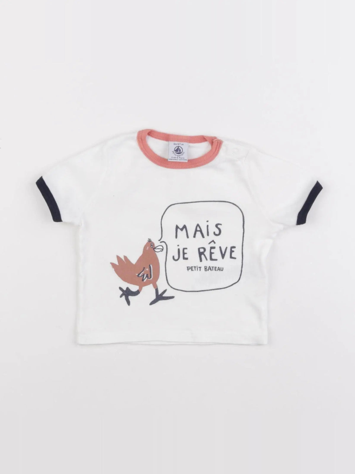 Petit Bateau - tee-shirt multicolore - 6 mois
