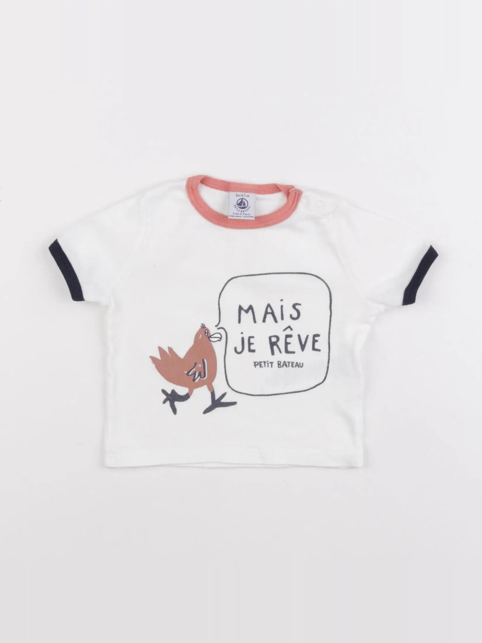 Petit Bateau - tee-shirt multicolore - 6 mois