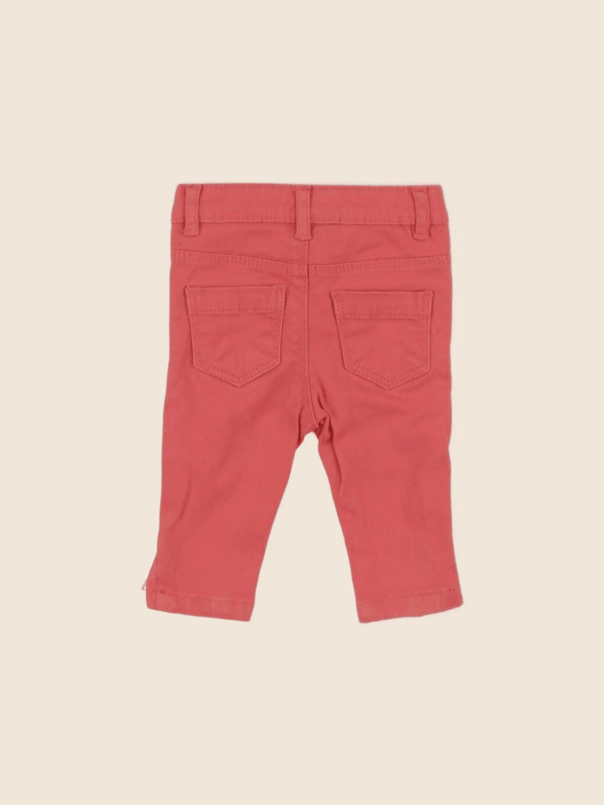 Vertbaudet - pantalon orange - 3 mois