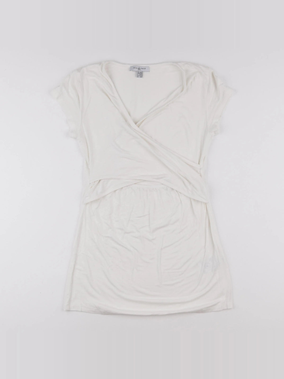 Envie de fraise - tee-shirt grossesse blanc - 38 à 40