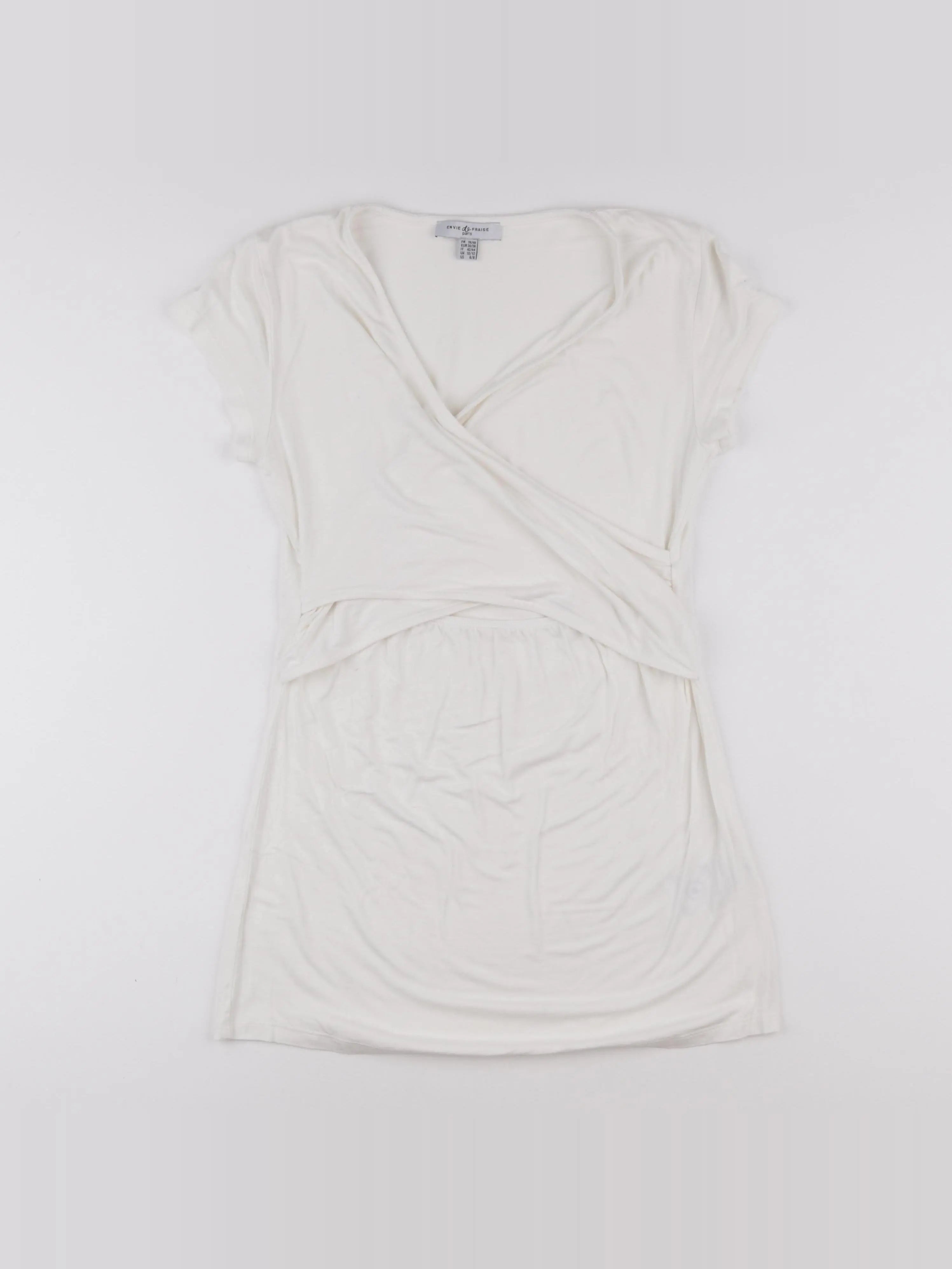 Envie de fraise - tee-shirt grossesse blanc - 38 à 40