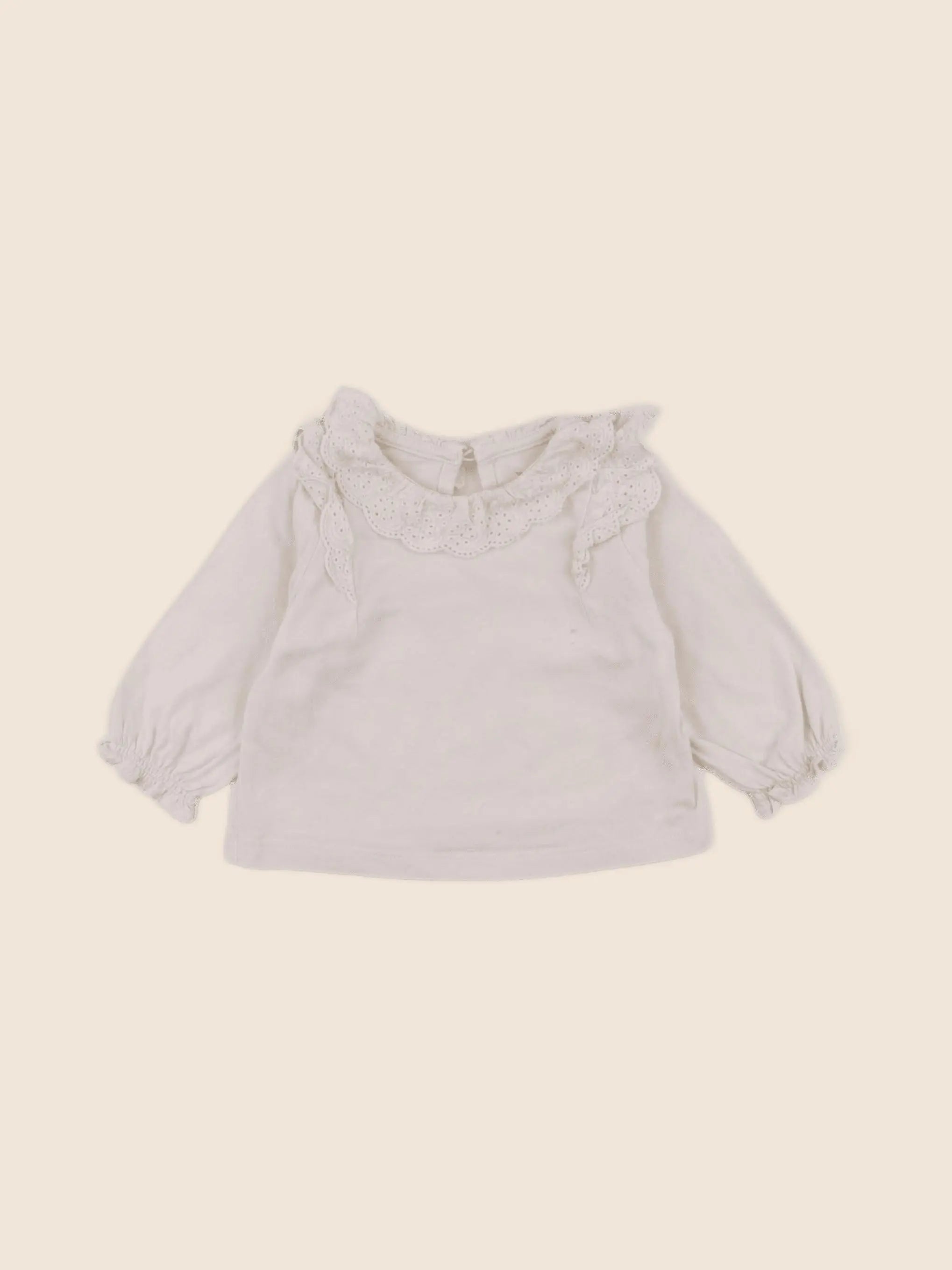 Vertbaudet - tee-shirt beige - 3 mois