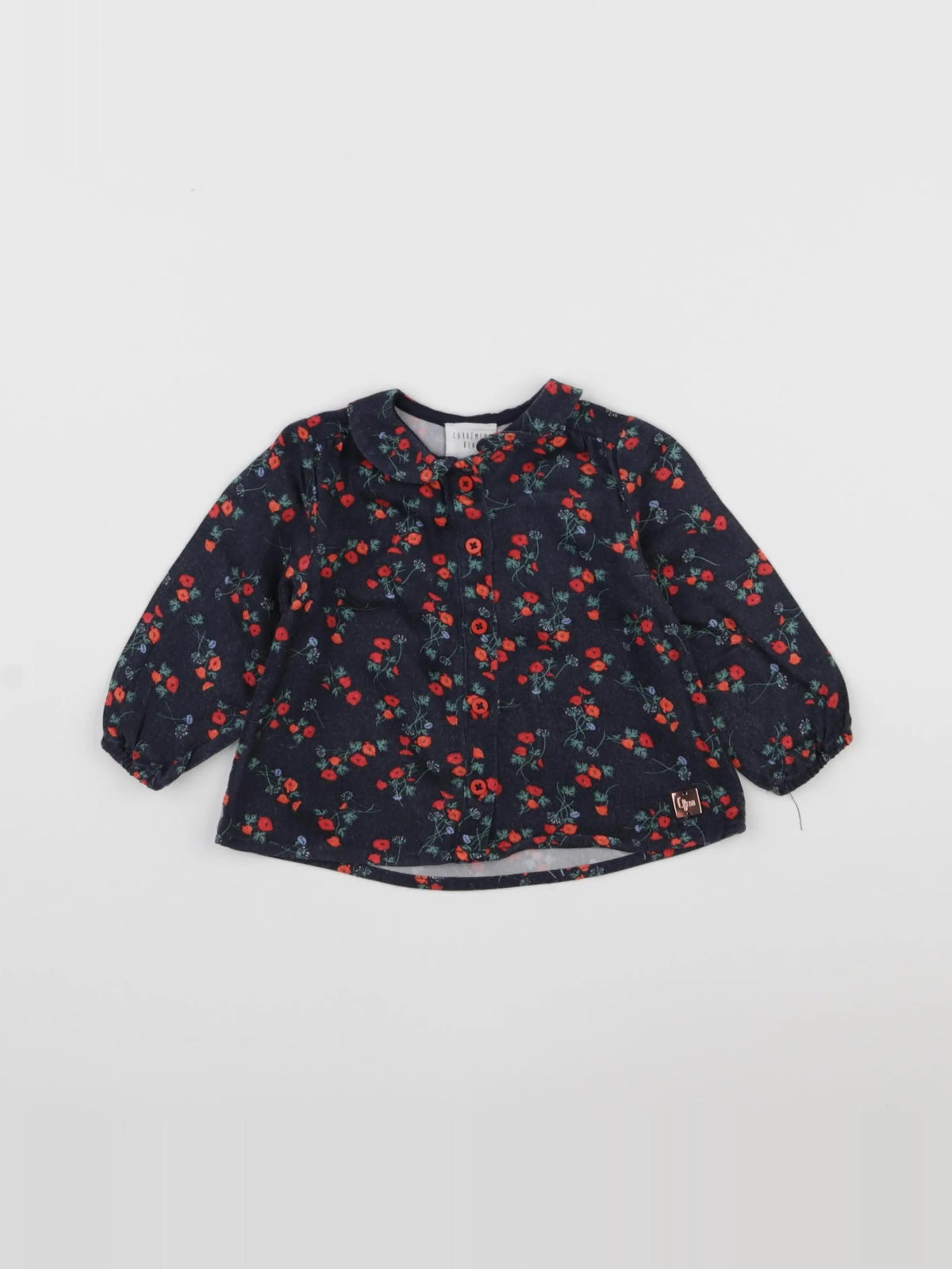 Carrément Beau - blouse bleu - 6 mois