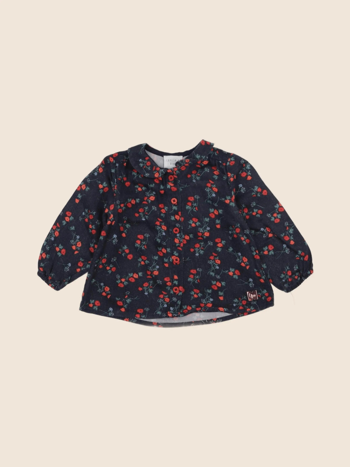 Carrément Beau - blouse bleu - 6 mois
