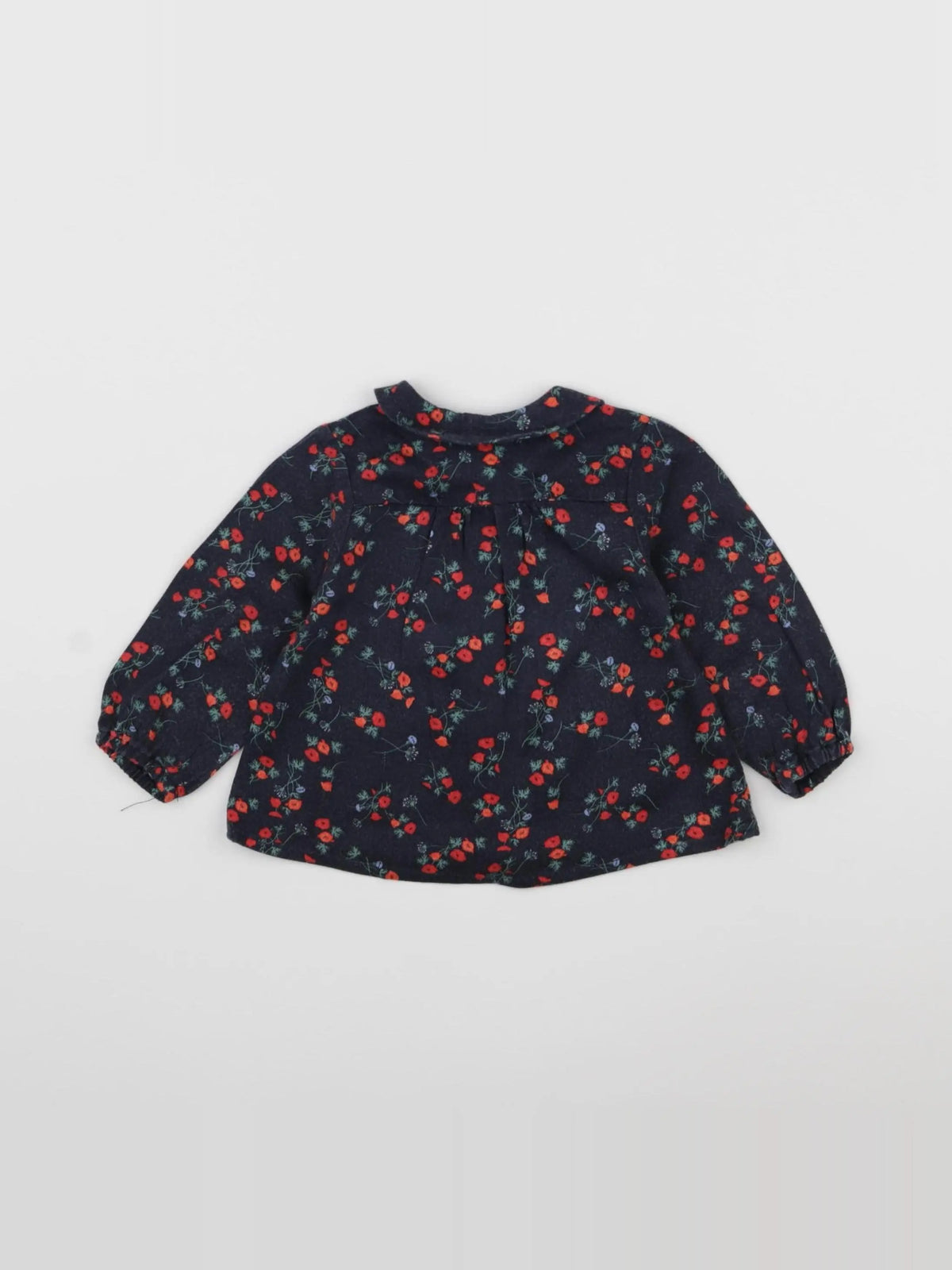 Carrément Beau - blouse bleu - 6 mois