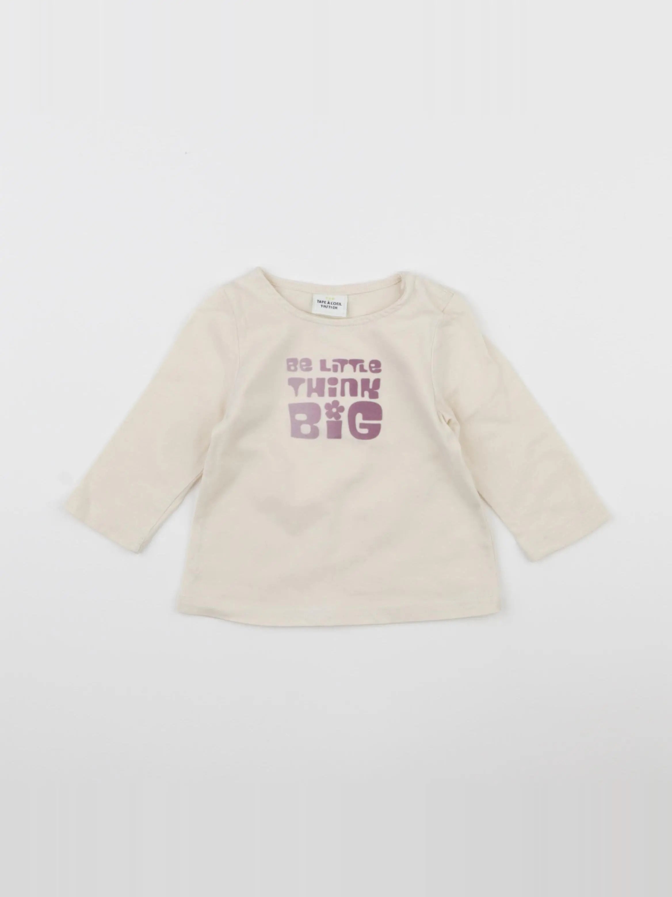 Tape à l'oeil - tee-shirt beige - 9 mois