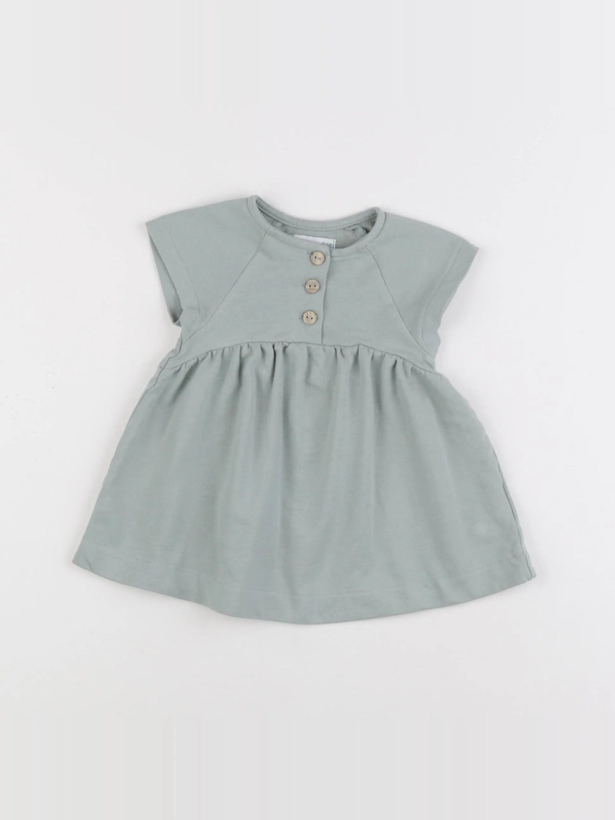 Vertbaudet - robe vert - 6 mois