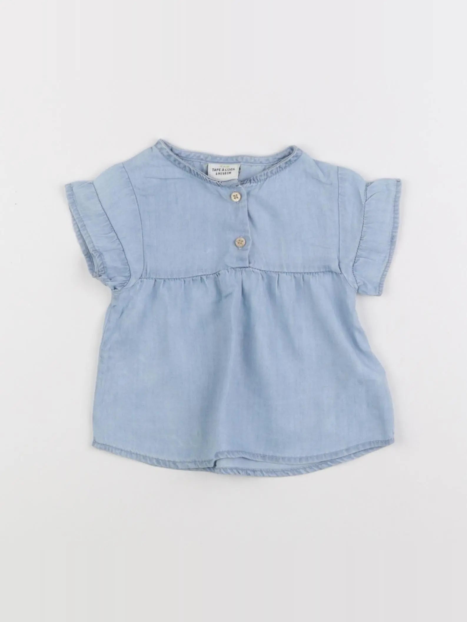 Tape à l'oeil - blouse bleu - 6 mois