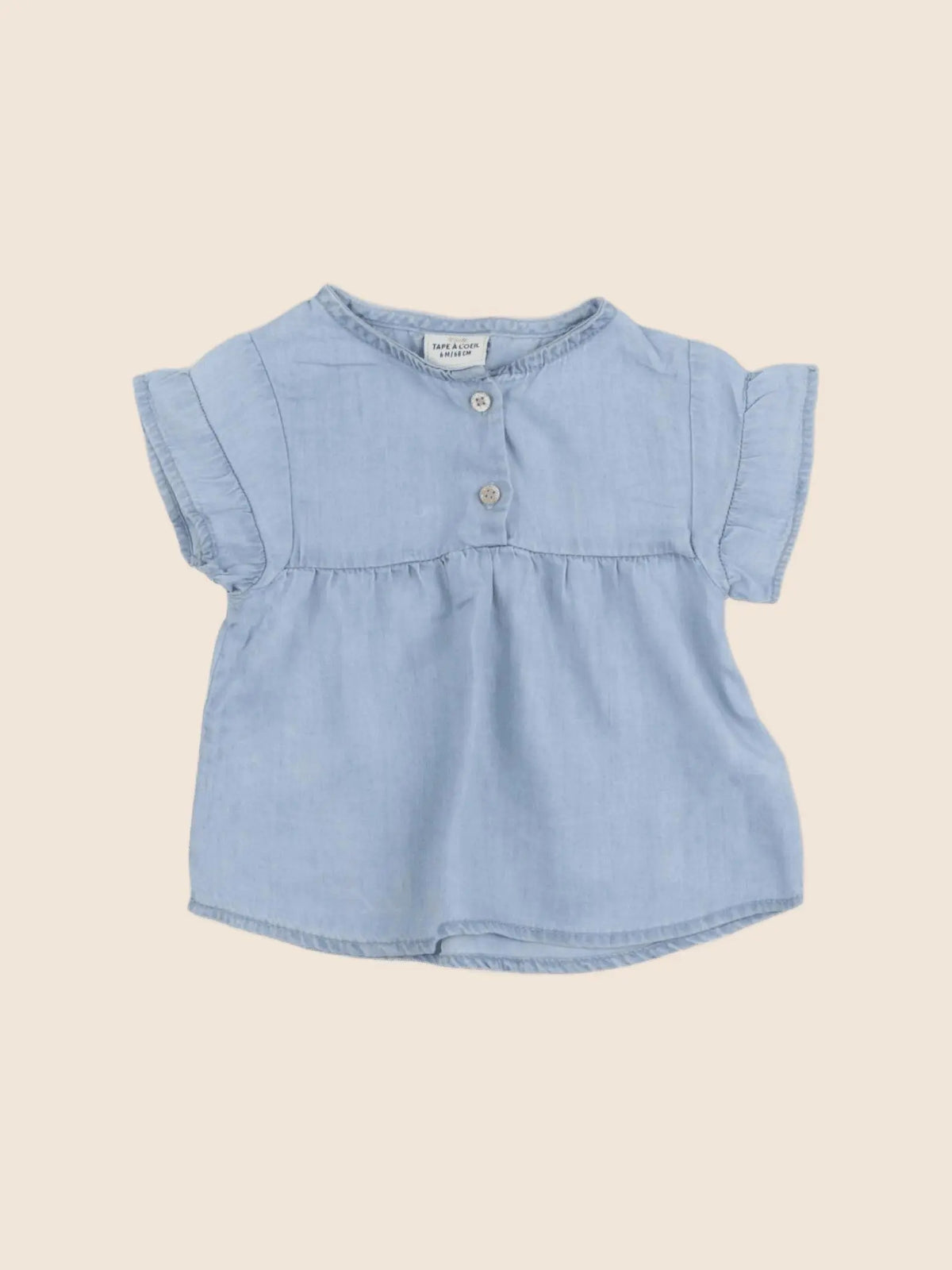 Tape à l'oeil - blouse bleu - 6 mois