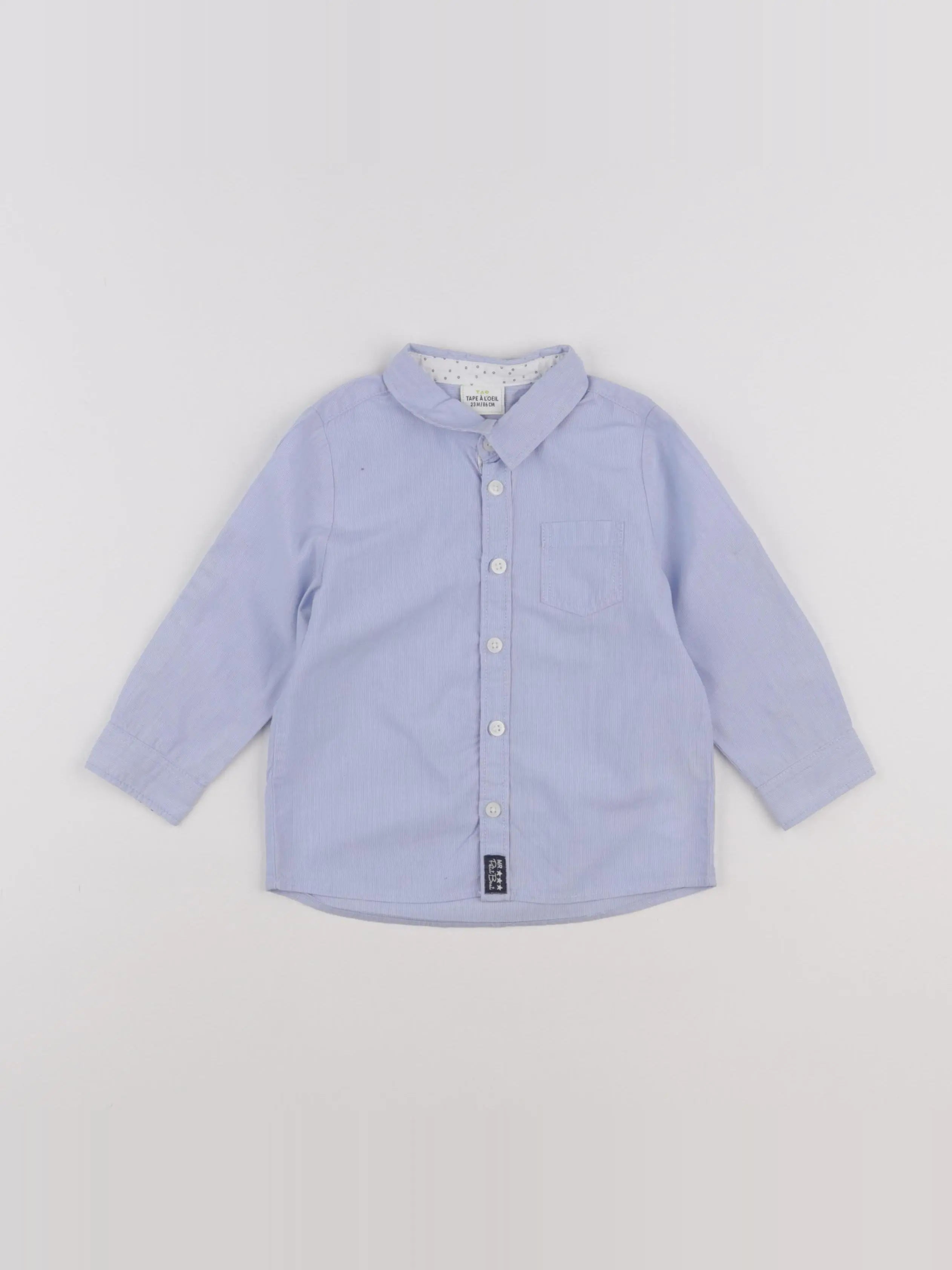 Tape à l'oeil - chemise bleu - 24 mois