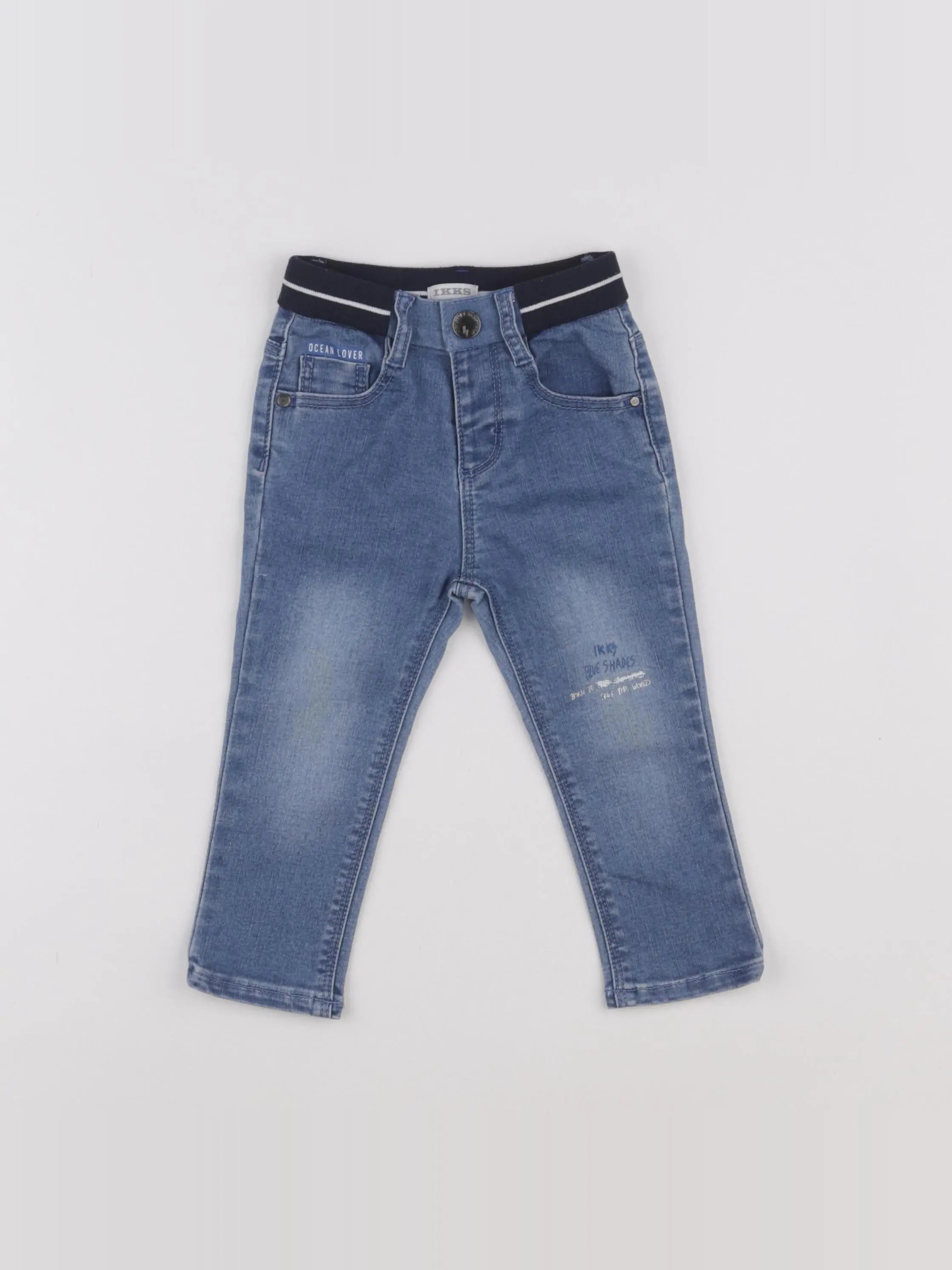 IKKS - jean bleu - 18 mois