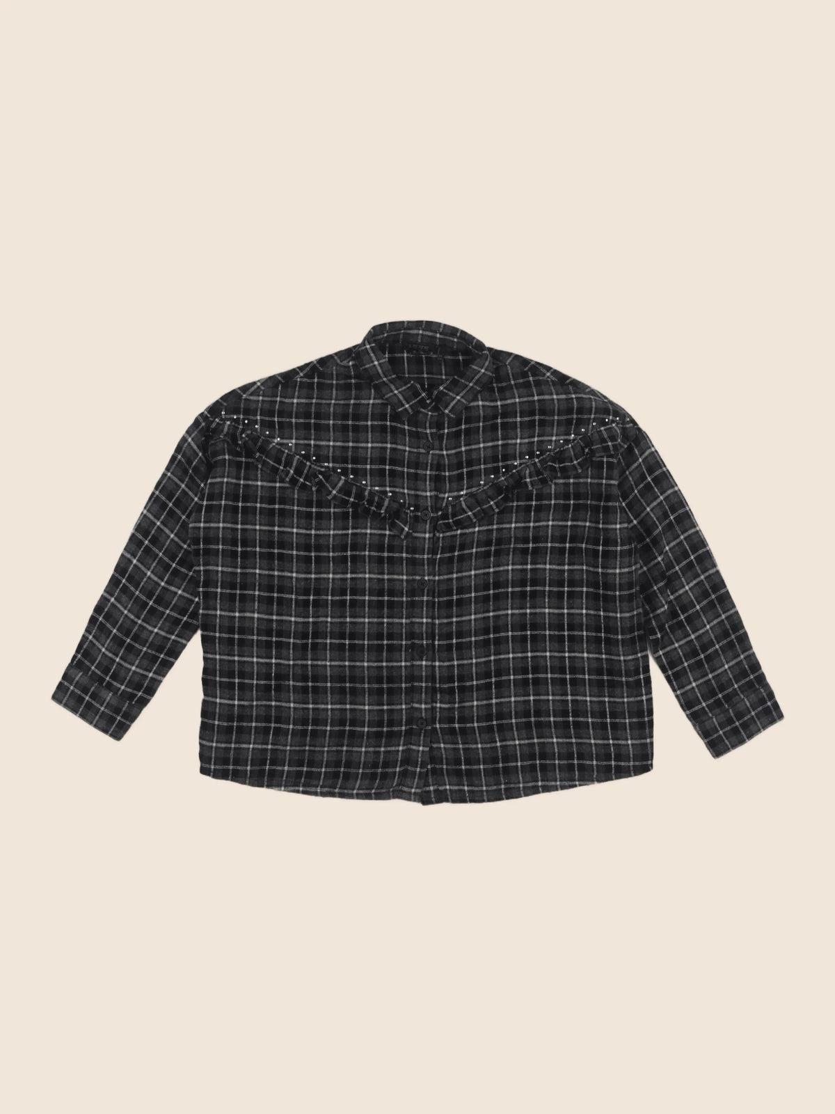 IKKS - blouse gris, argent - 8 ans