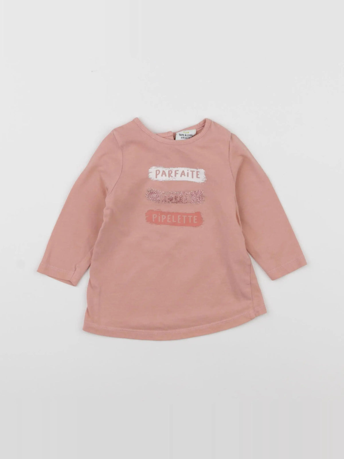 Tape à l'oeil - tee-shirt rose - 6 mois