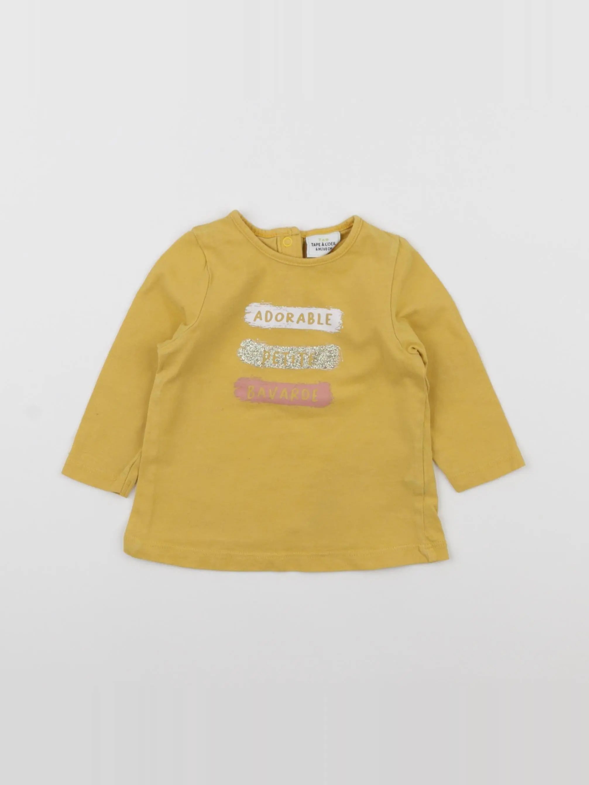 Tape à l'oeil - tee-shirt jaune - 6 mois