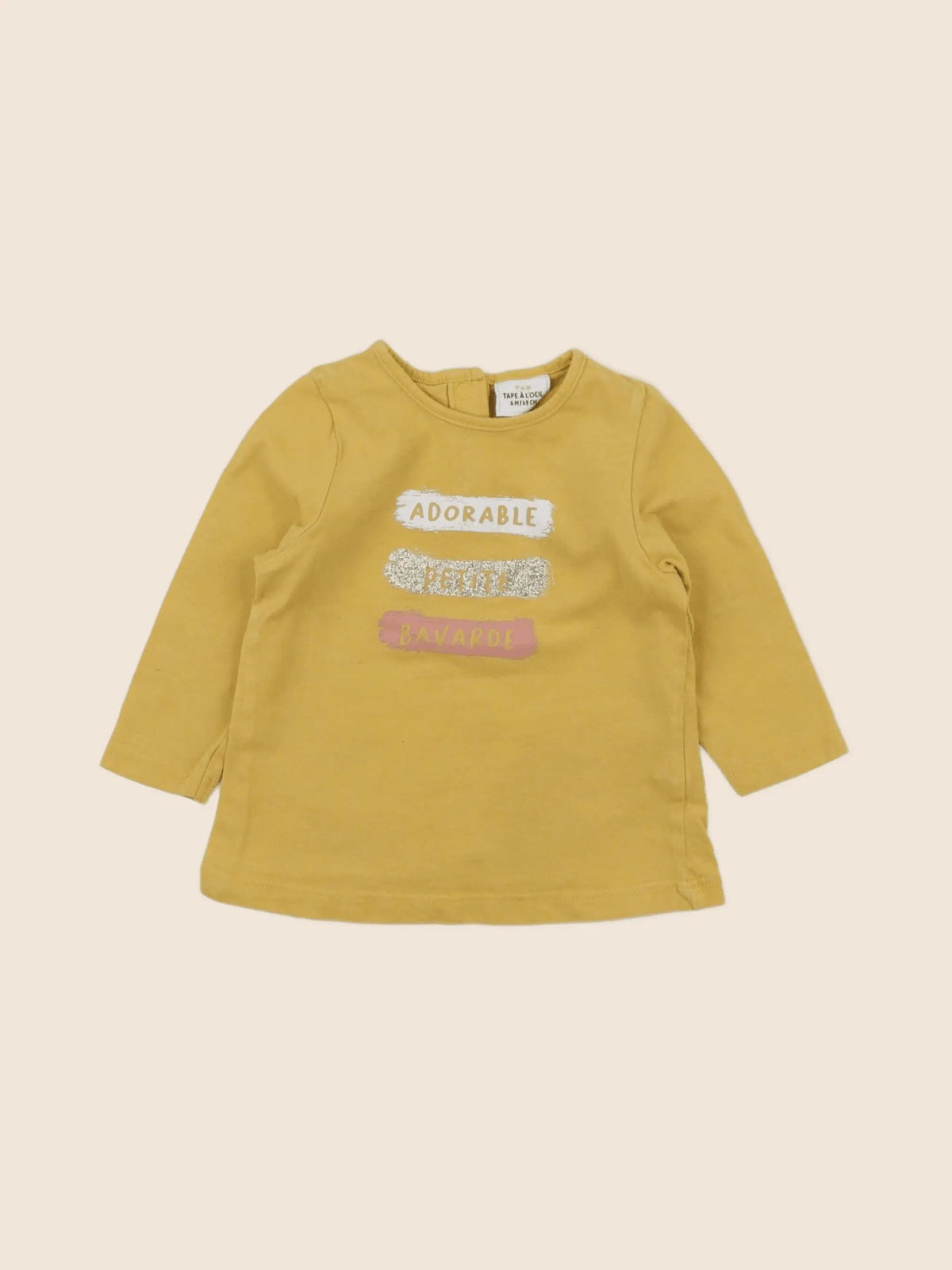 Tape à l'oeil - tee-shirt jaune - 6 mois