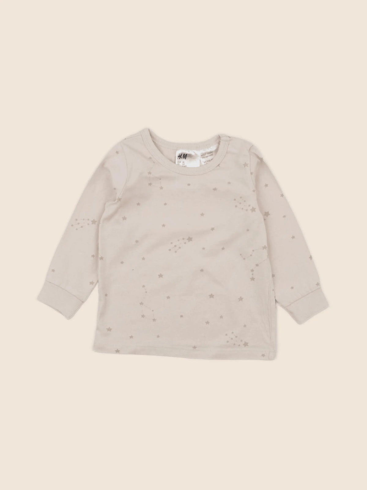H&M - tee-shirt beige - 3/6 mois