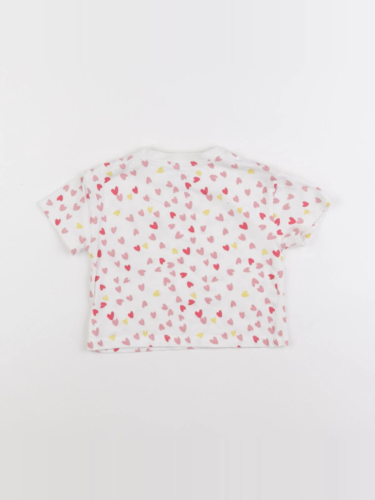 Cadet Rousselle - tee-shirt blanc, rose - 12 mois