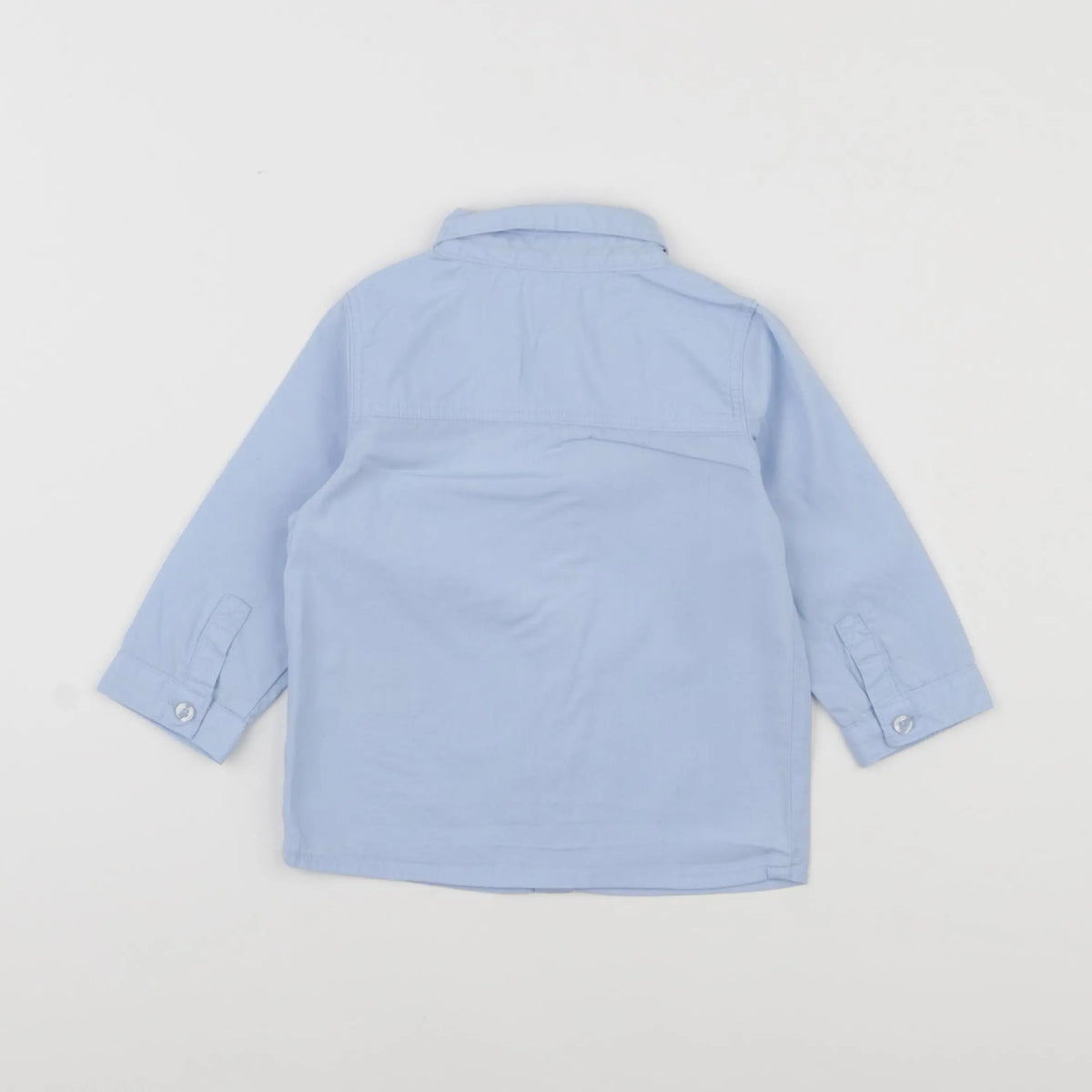 Vertbaudet - chemise bleu - 12 mois