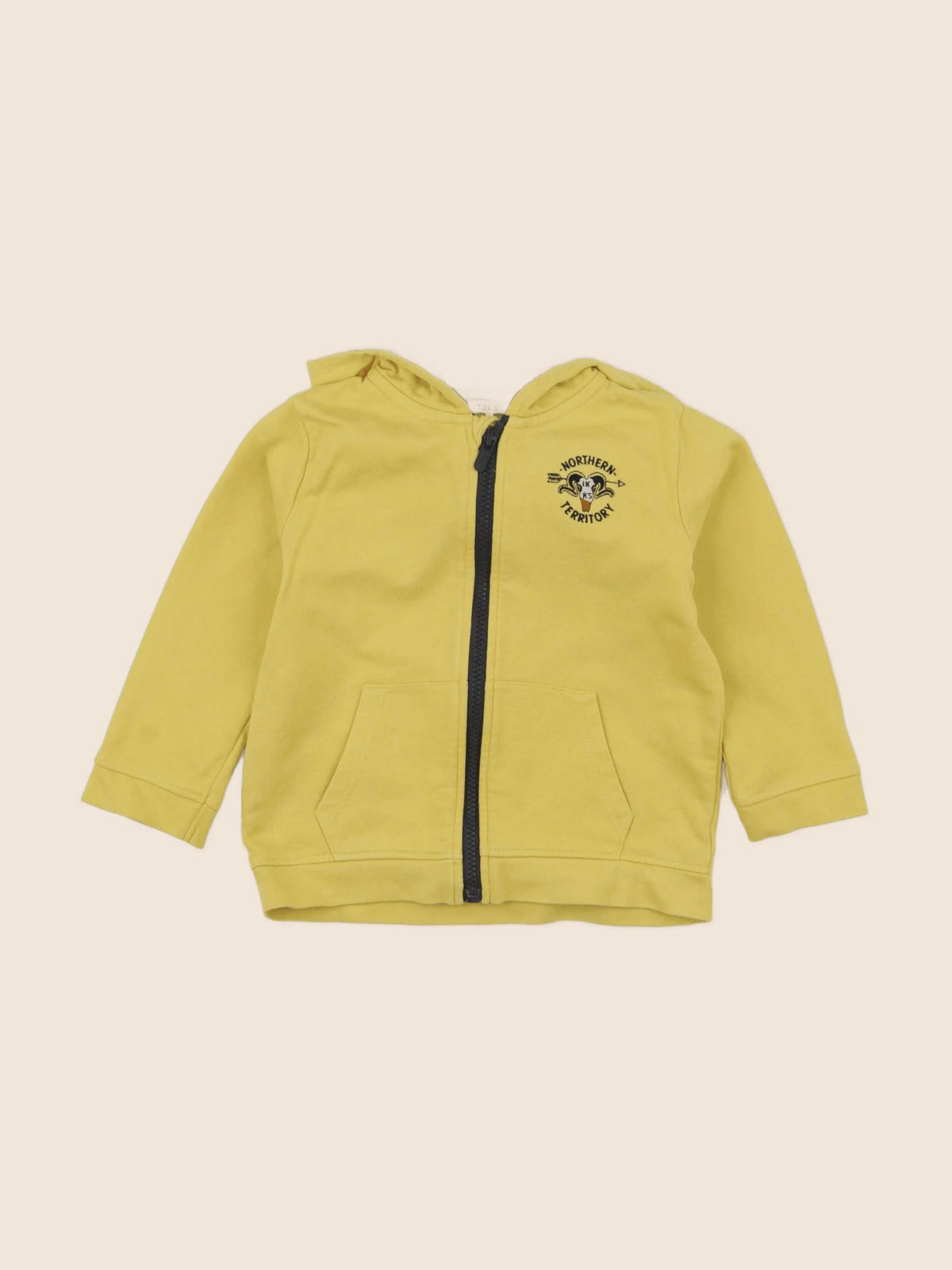 IKKS - sweat jaune - 2 ans