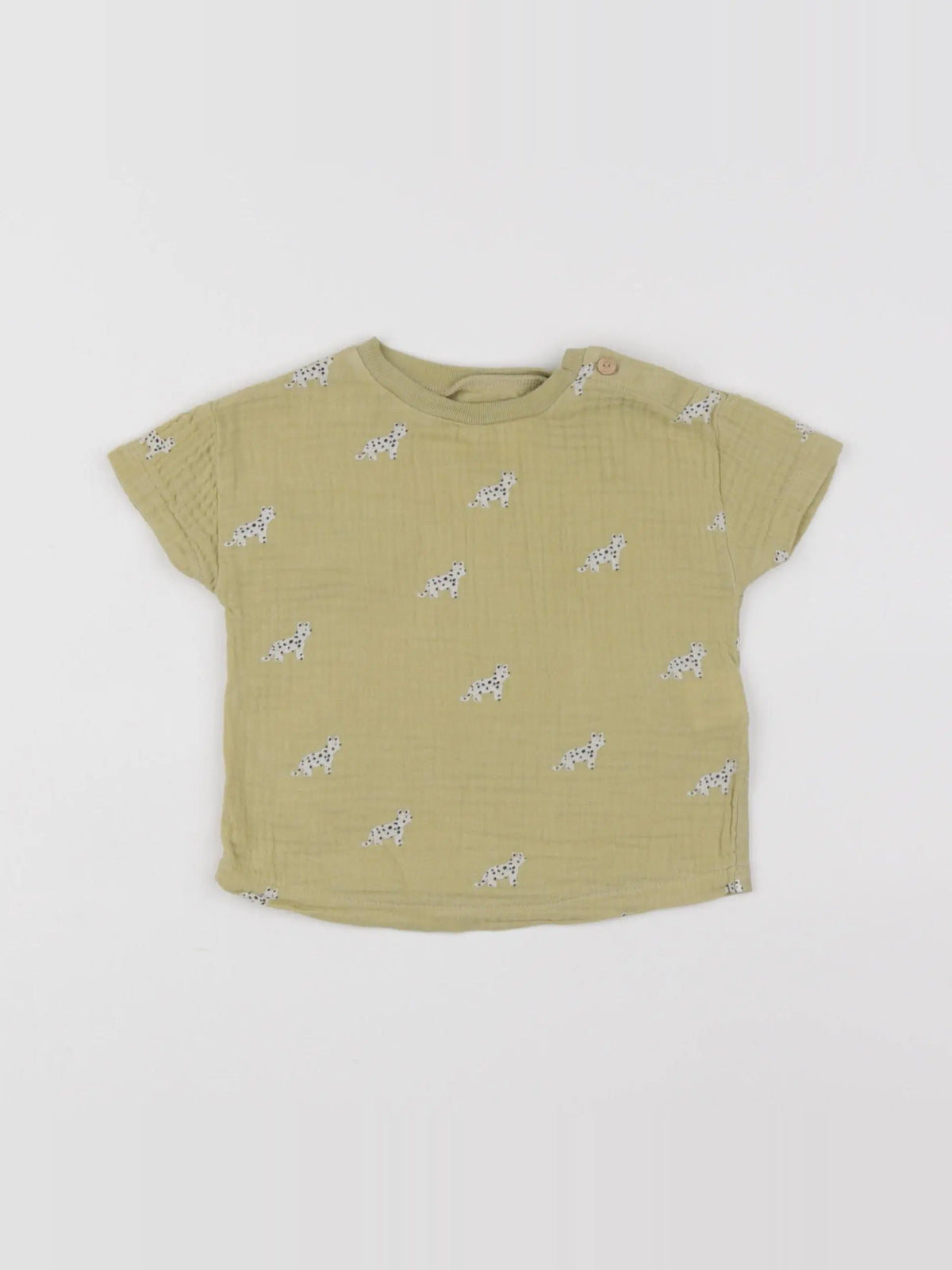 Zara - tee-shirt jaune - 3/6 mois