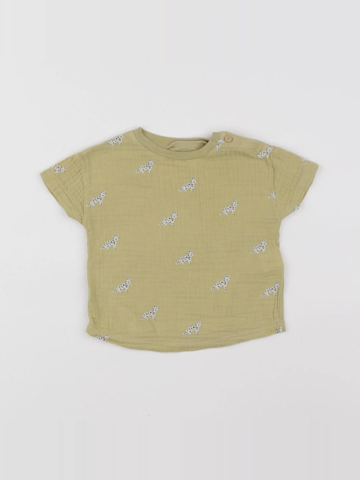 Zara - tee-shirt jaune - 3/6 mois