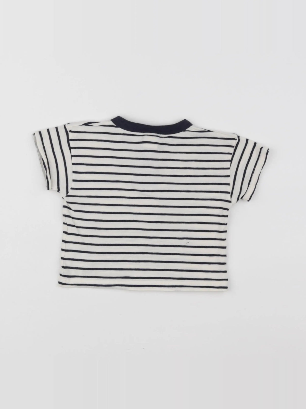 Petit Bateau - tee-shirt bleu - 6 mois