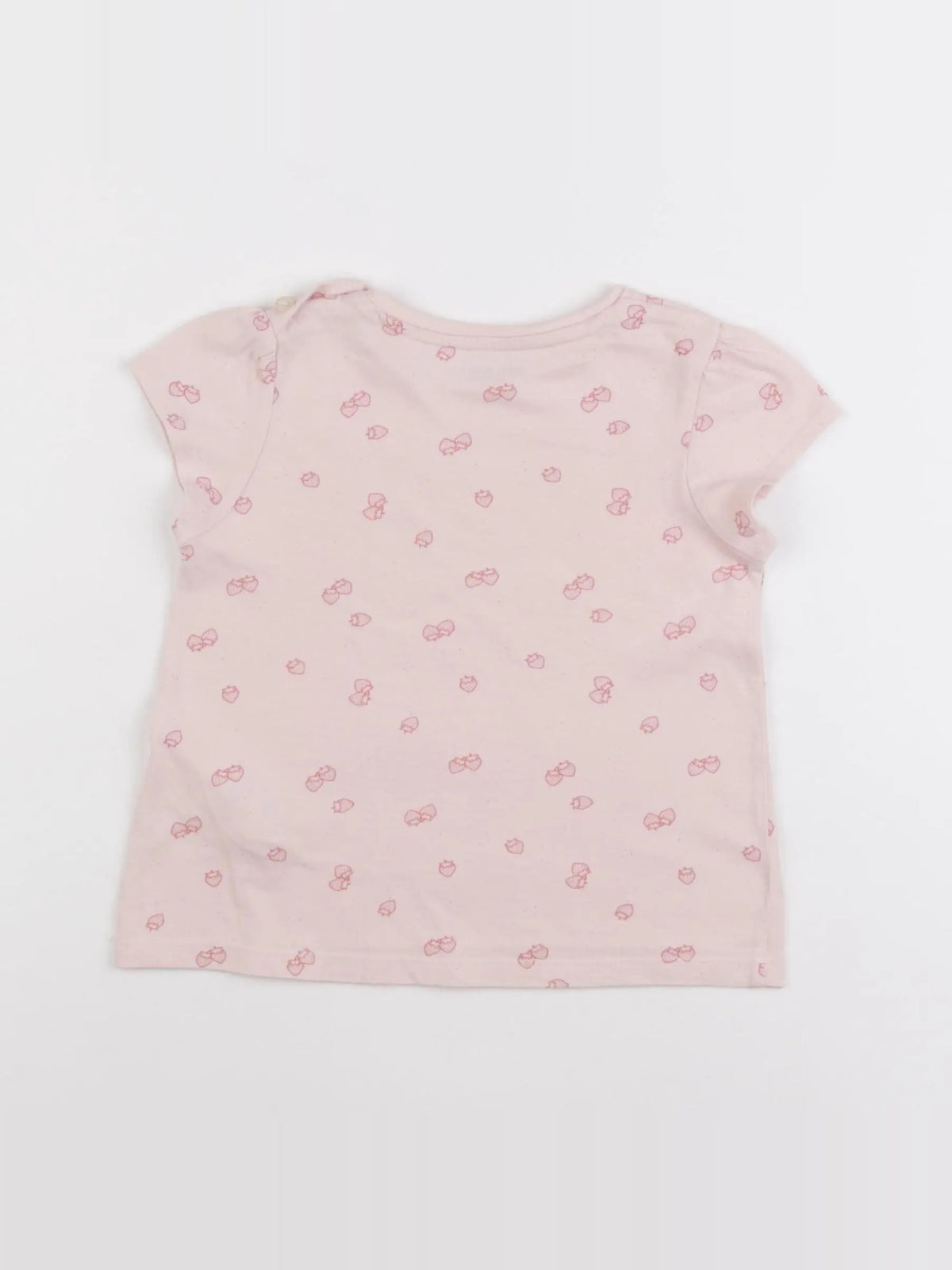 Vertbaudet - tee-shirt rose - 2 ans