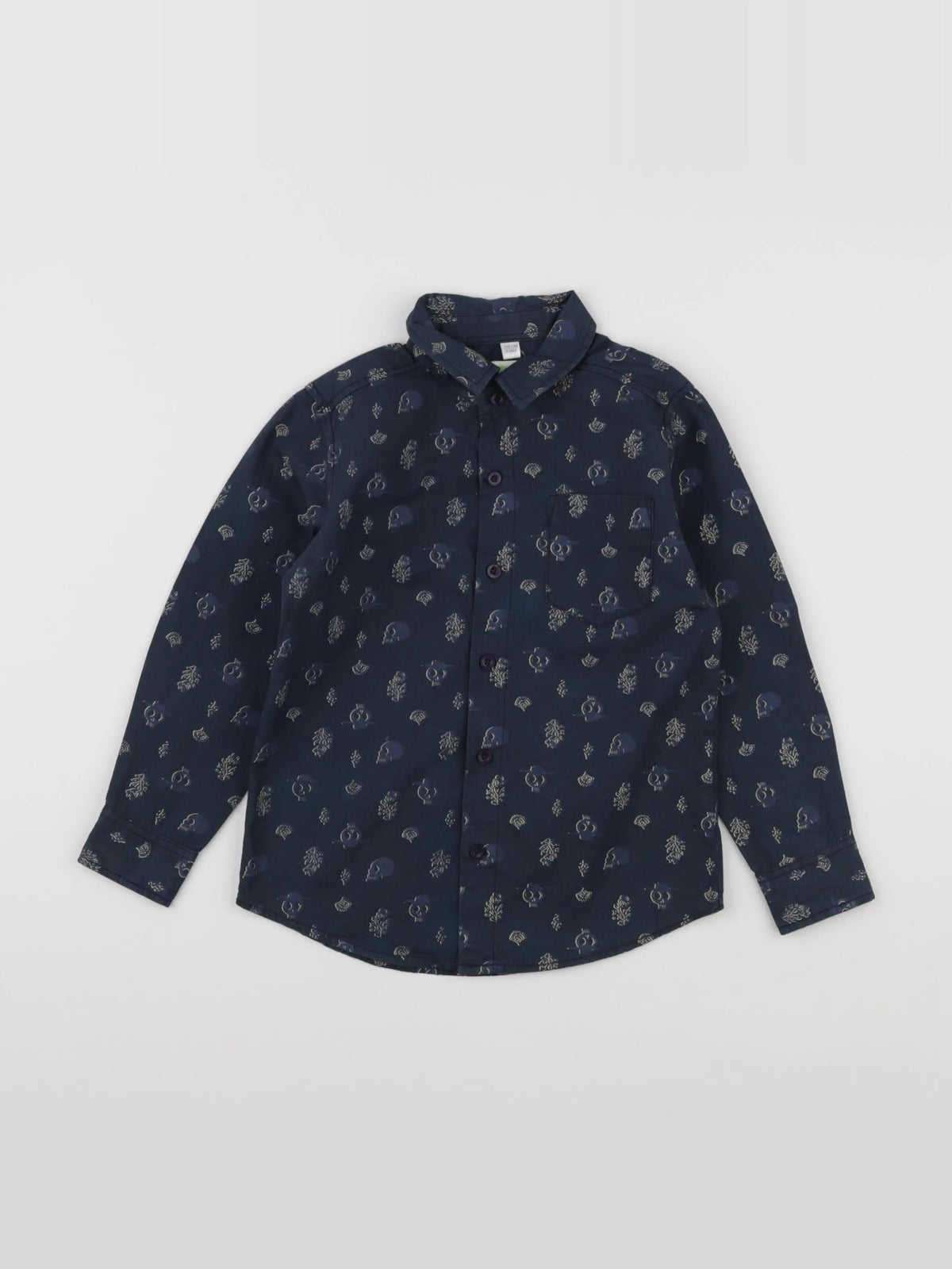 Vertbaudet - chemise bleu - 6 ans