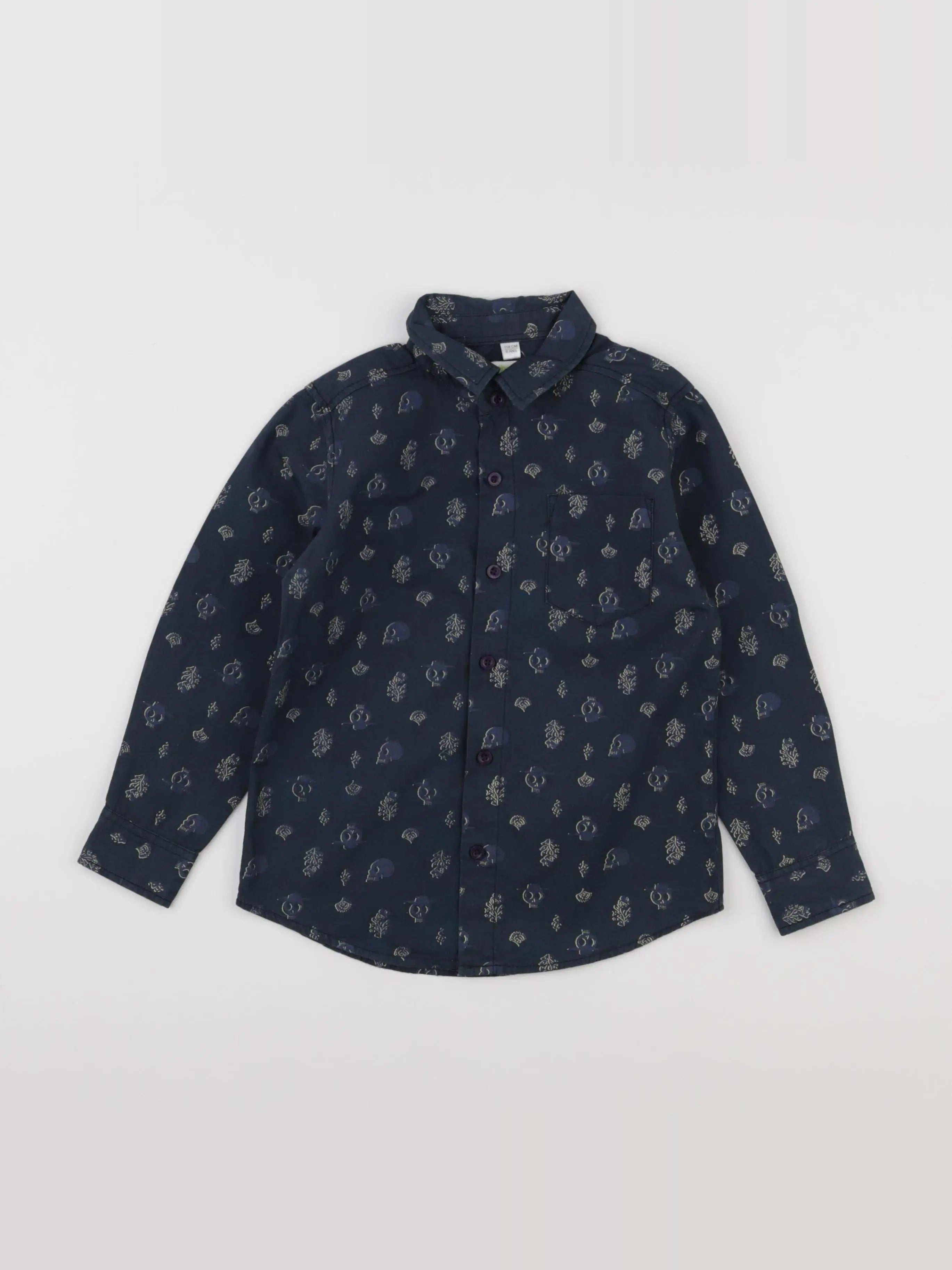 Vertbaudet - chemise bleu - 6 ans