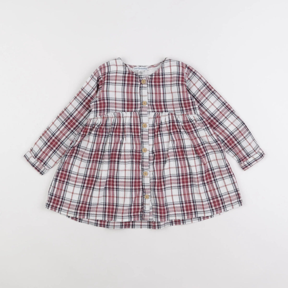 Vertbaudet - robe rouge - 2 ans