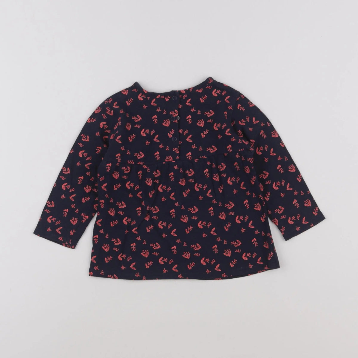 Vertbaudet - tee-shirt bleu - 12 mois