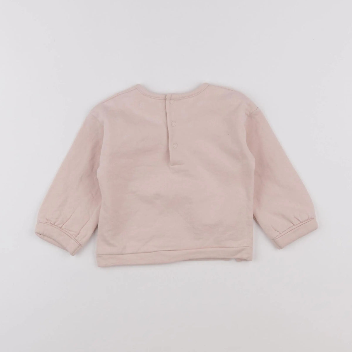 Vertbaudet - sweat rose - 12 mois