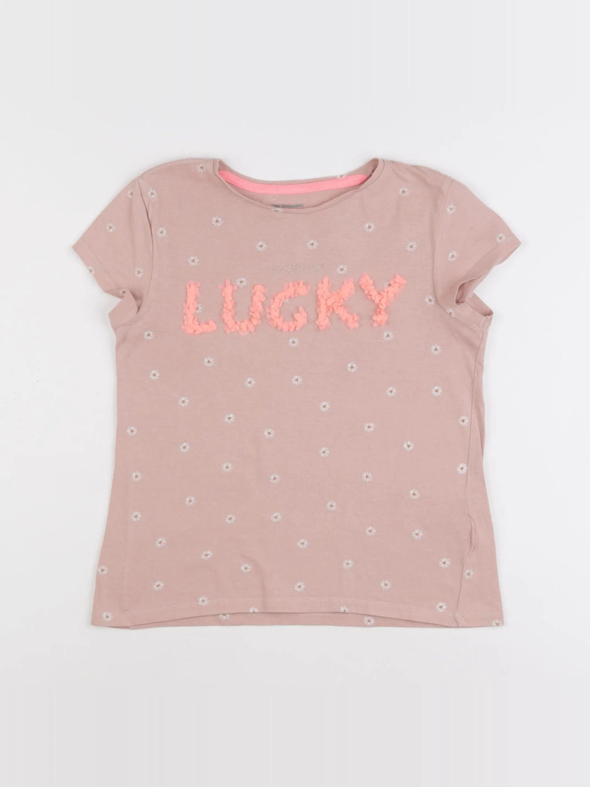 Vertbaudet - tee-shirt rose - 10 ans