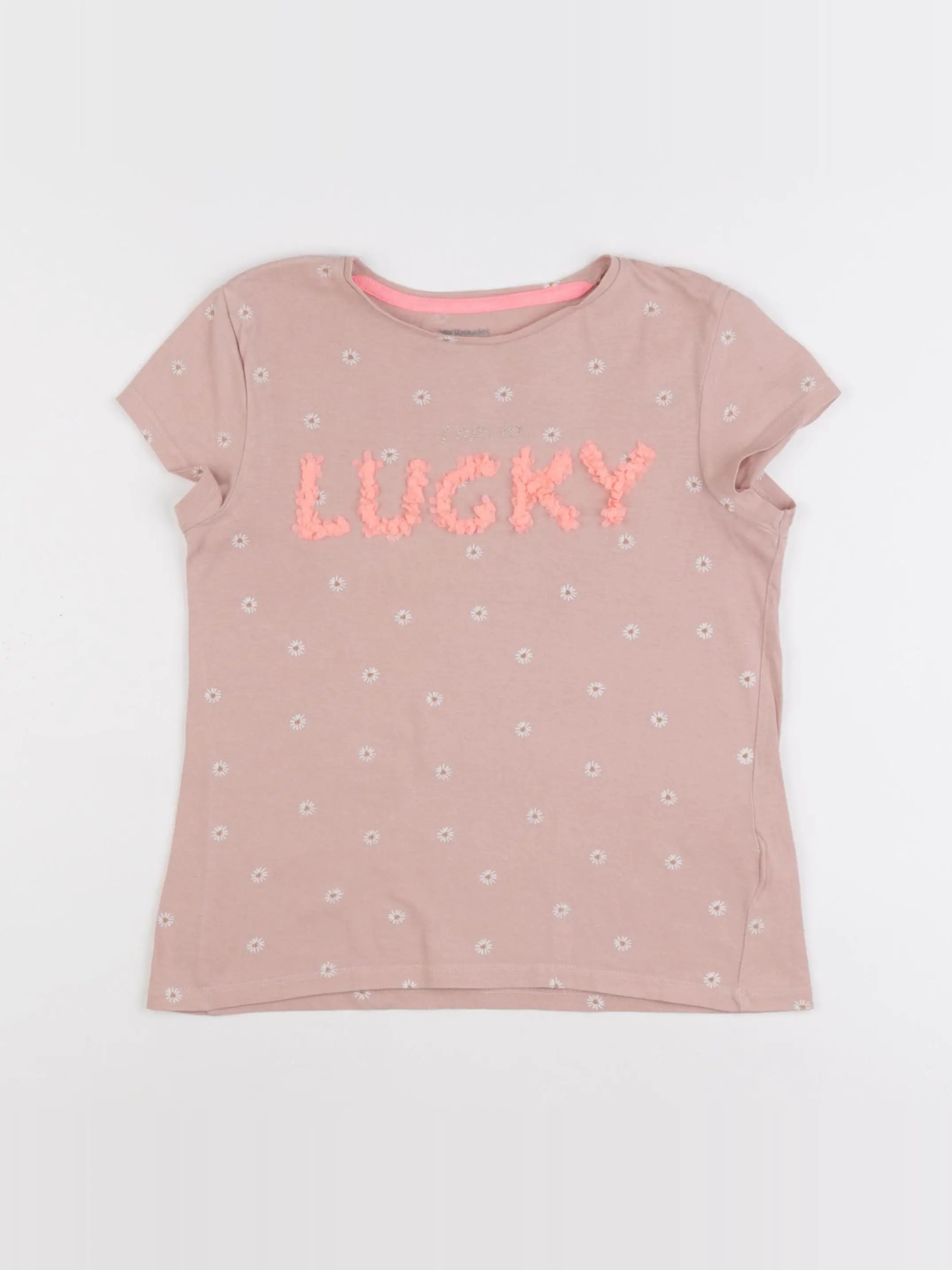 Vertbaudet - tee-shirt rose - 10 ans