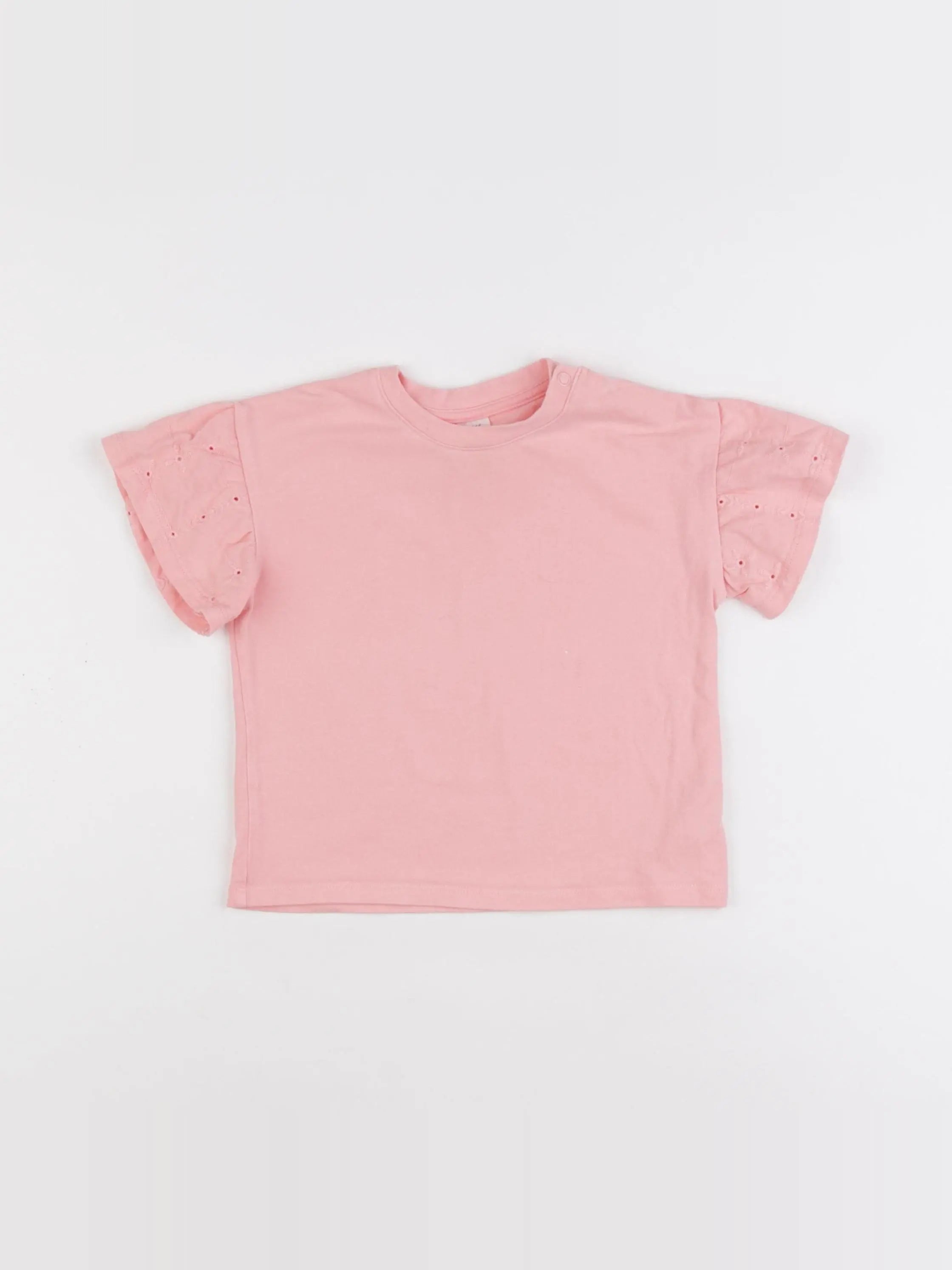 H&M - tee-shirt rose - 12/18 mois