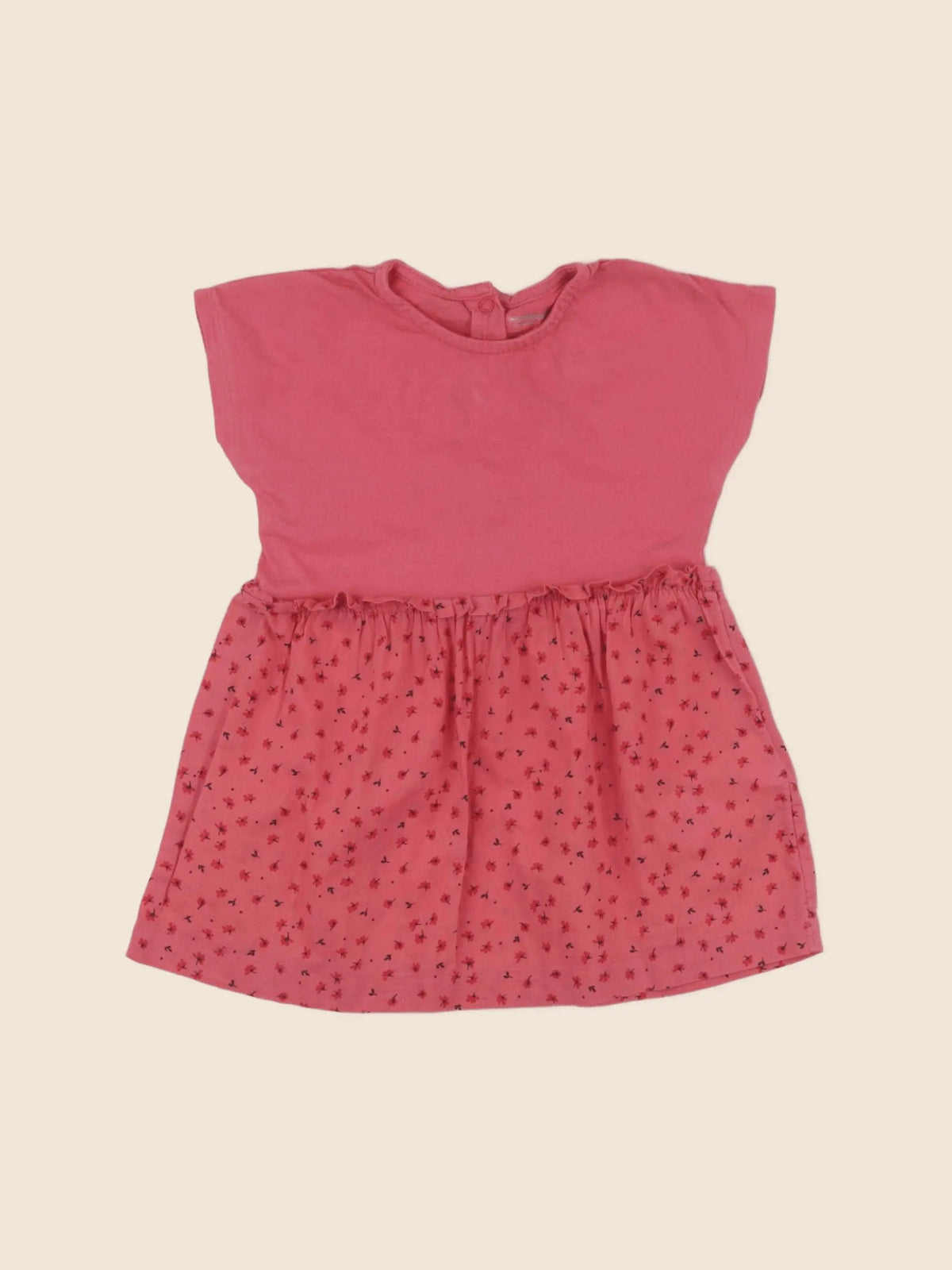 Vertbaudet - robe rouge - 12 mois