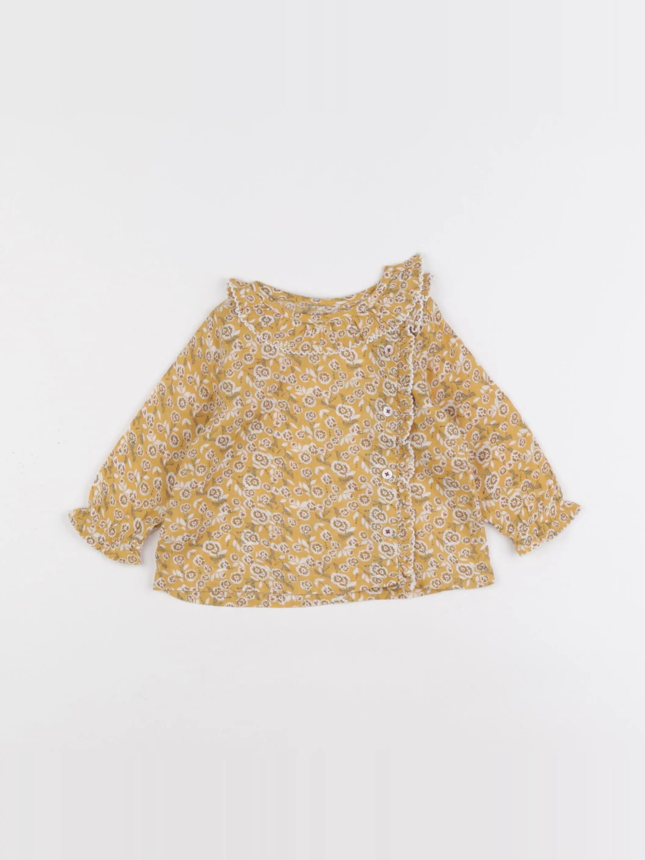 Boutchou - blouse jaune - 6 mois