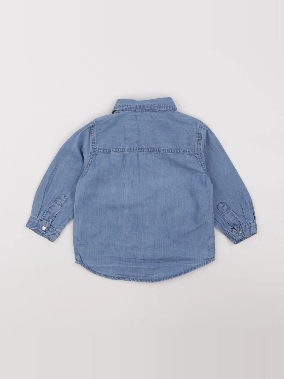 Boutchou - chemise bleu - 18 mois