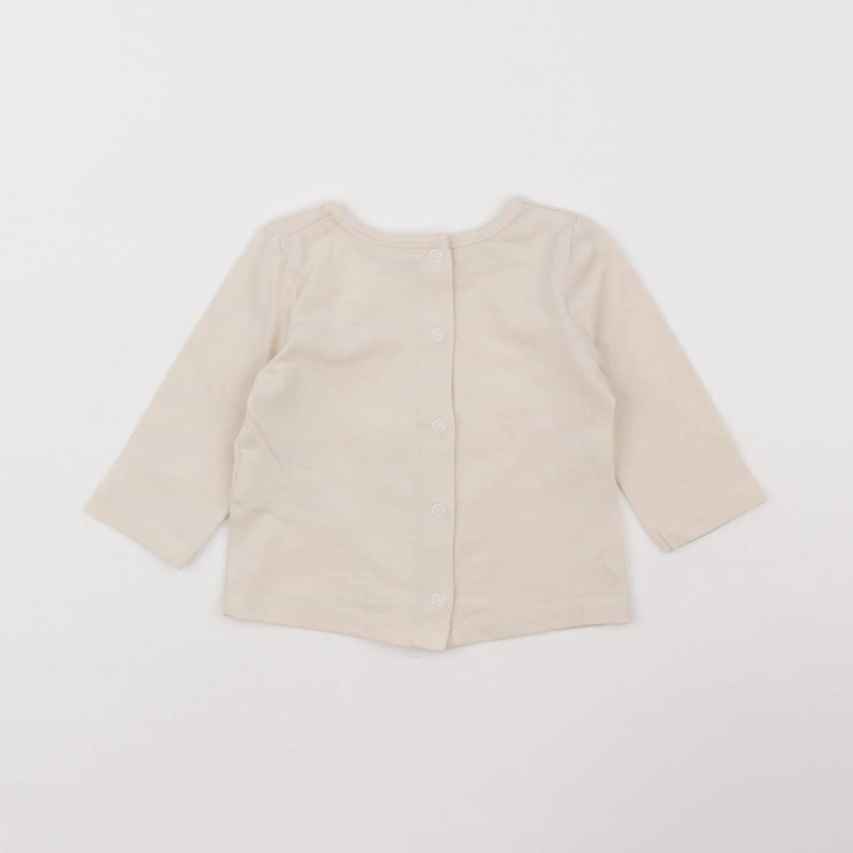 Vertbaudet - tee-shirt beige - 3 mois