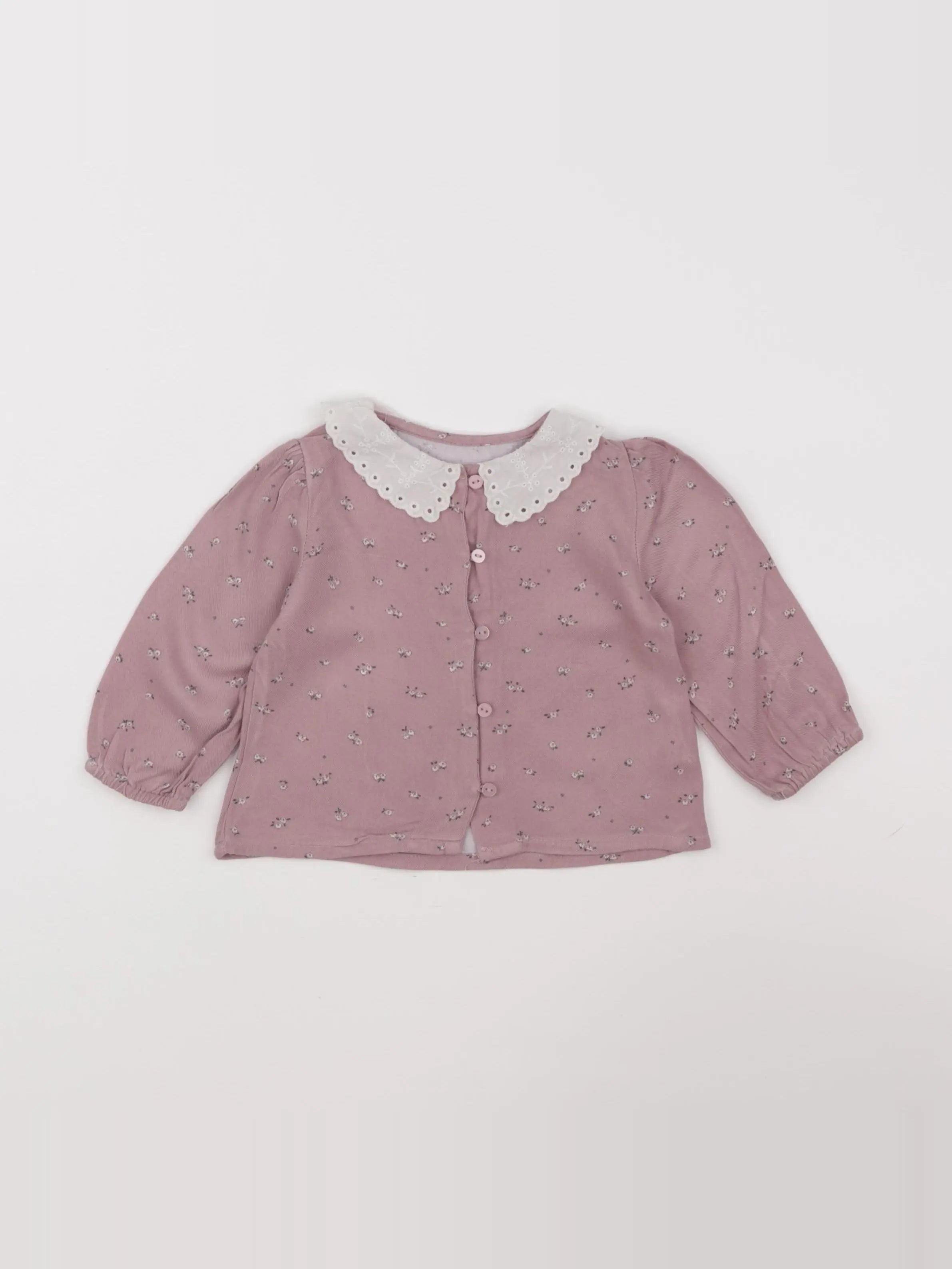 Vertbaudet - blouse rose - 6 mois