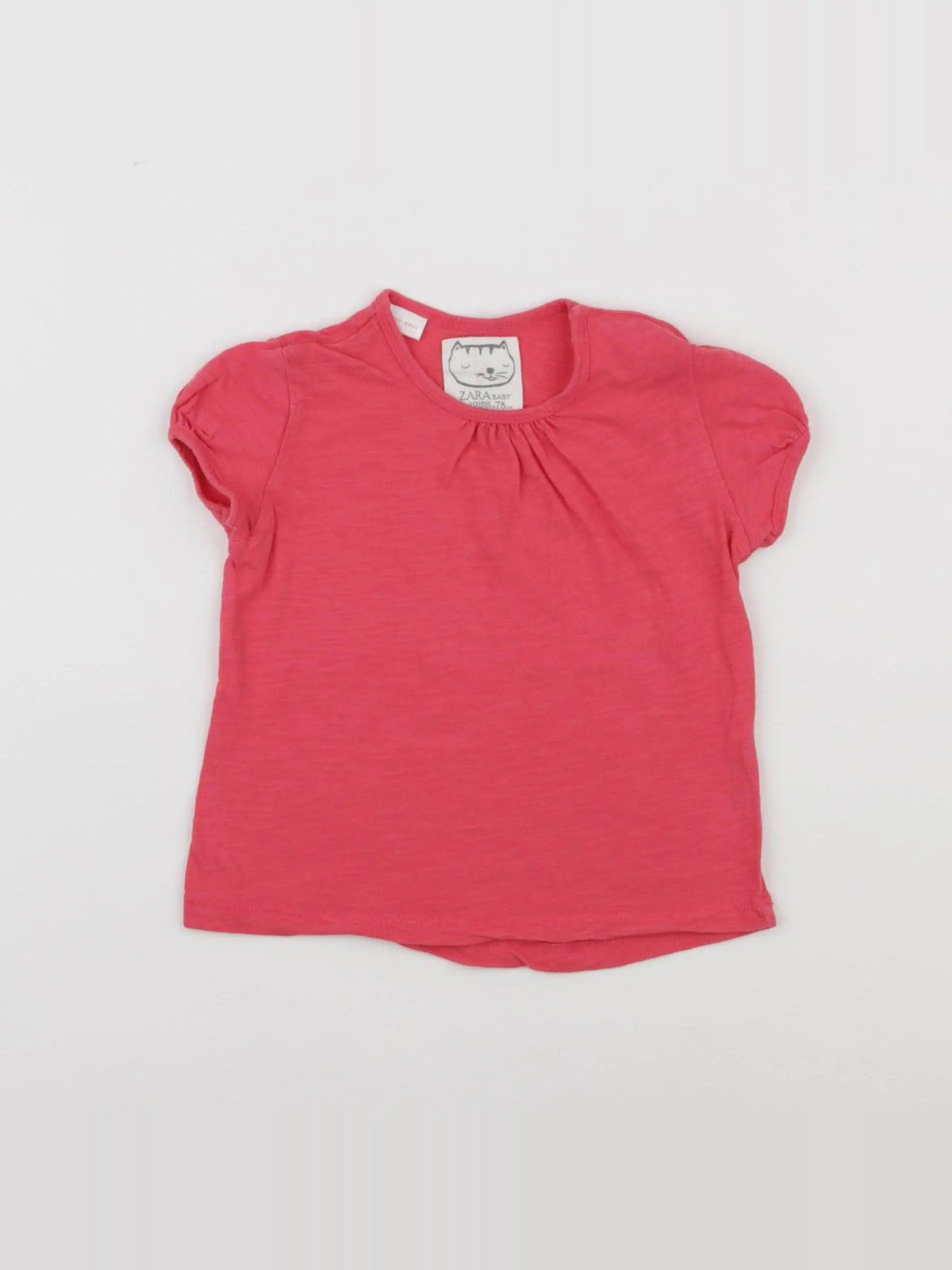 Zara - tee-shirt rose - 9/12 mois
