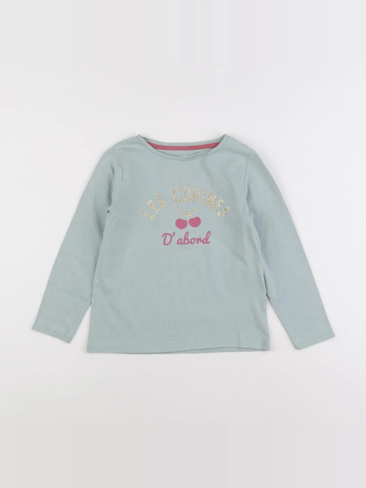 Vertbaudet - tee-shirt vert, or - 6 ans