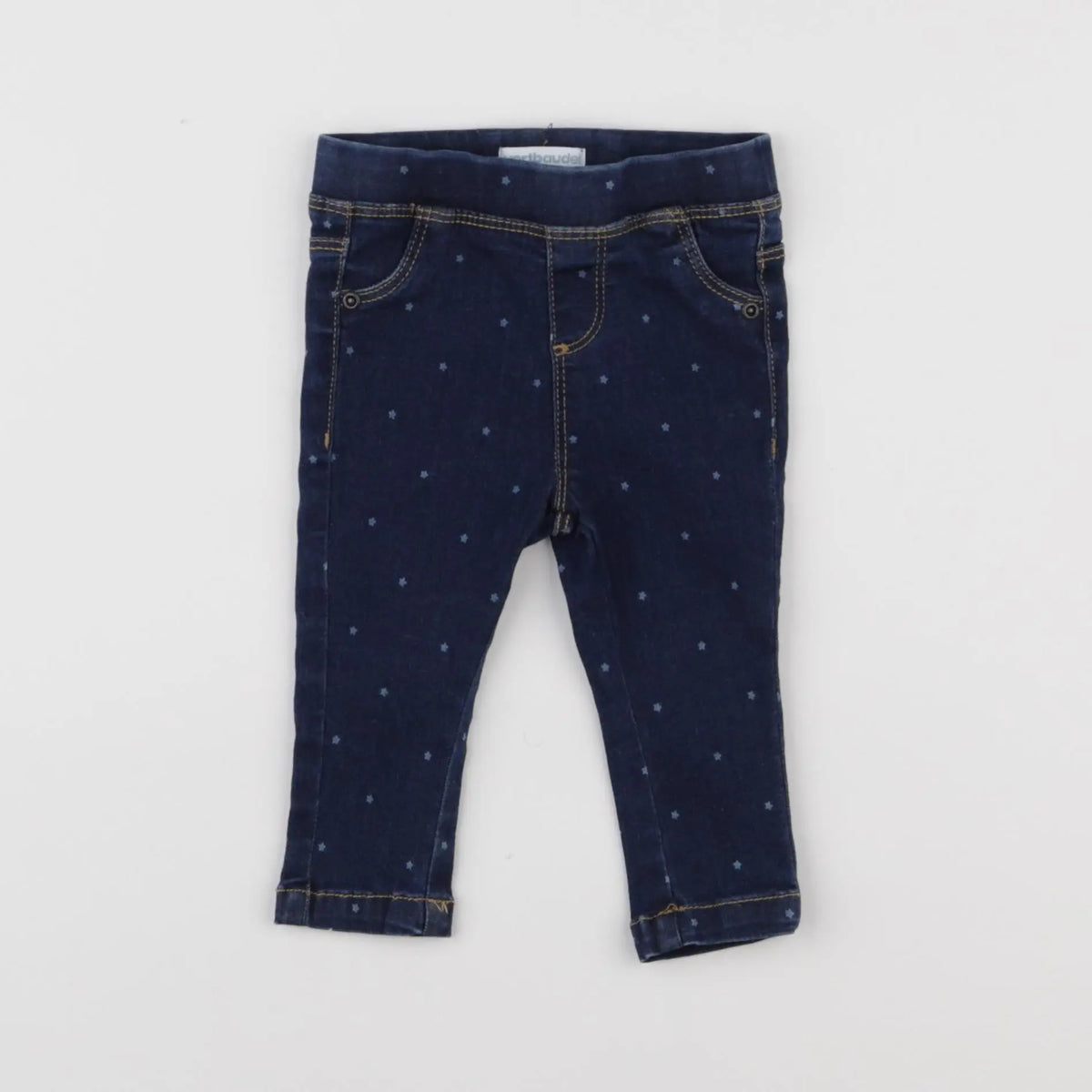 Vertbaudet - jegging bleu - 6 mois