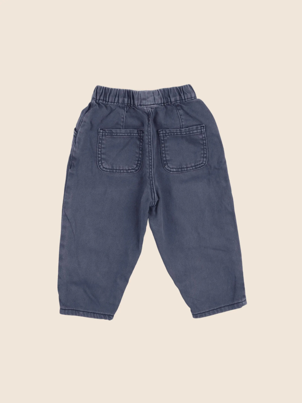 Vertbaudet - pantalon bleu - 12 mois