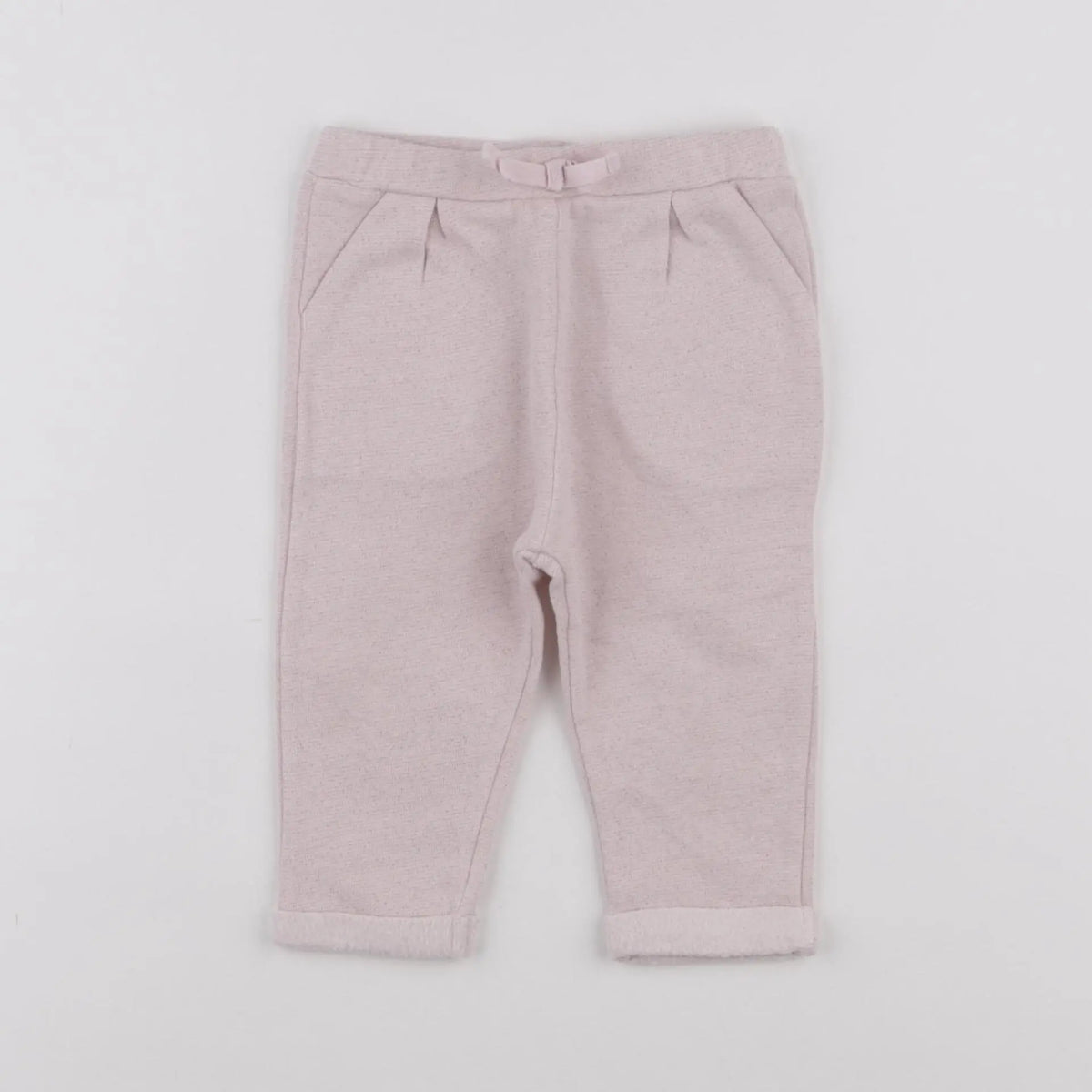 Vertbaudet - pantalon rose - 12 mois