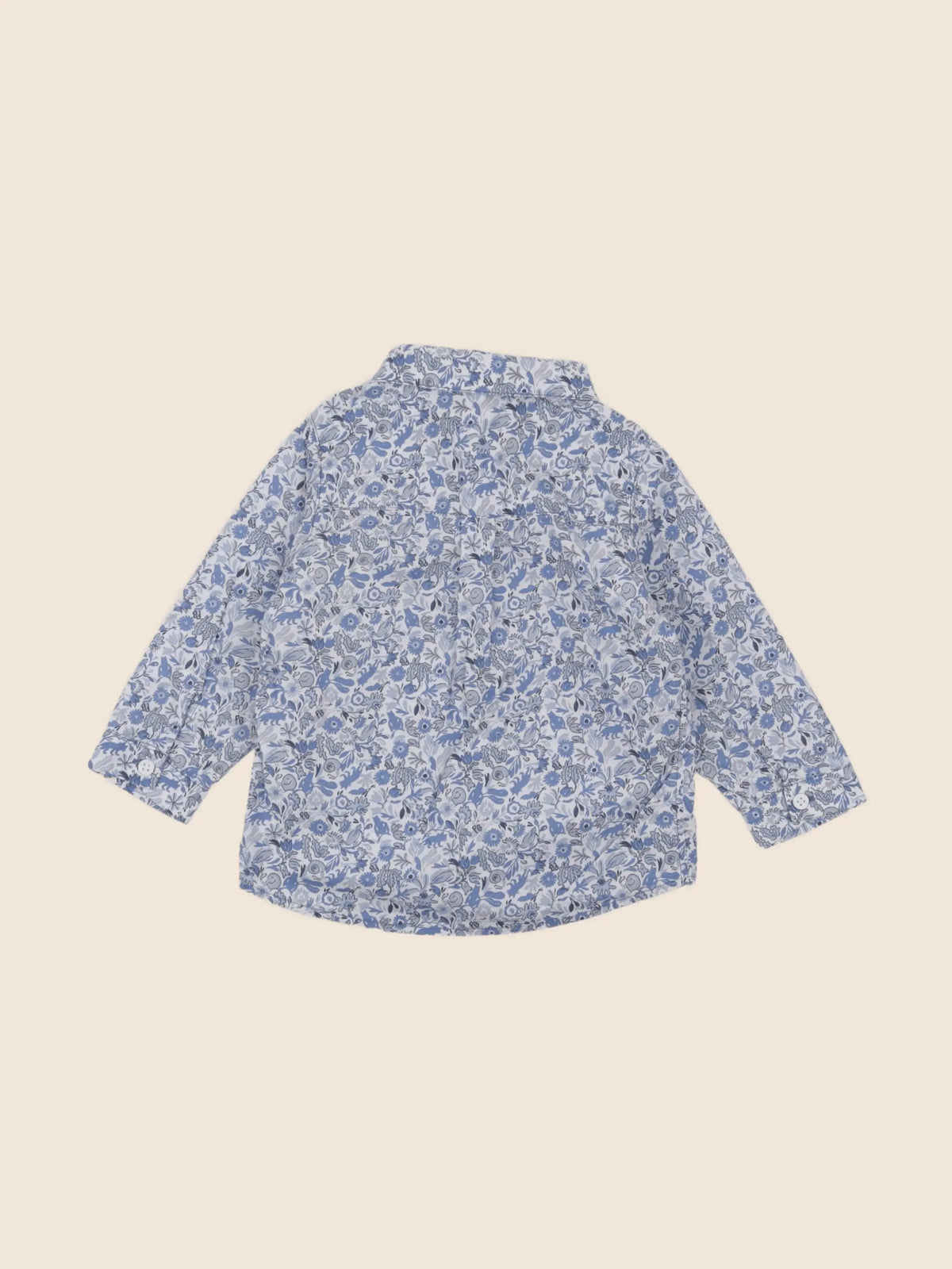 Petit Bateau - chemise bleu - 18 mois