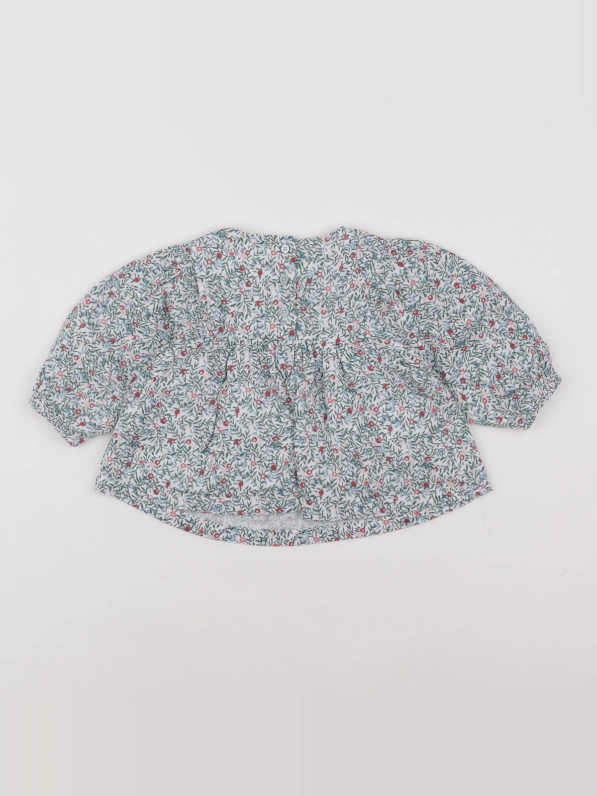 Vertbaudet - blouse vert - 9 mois