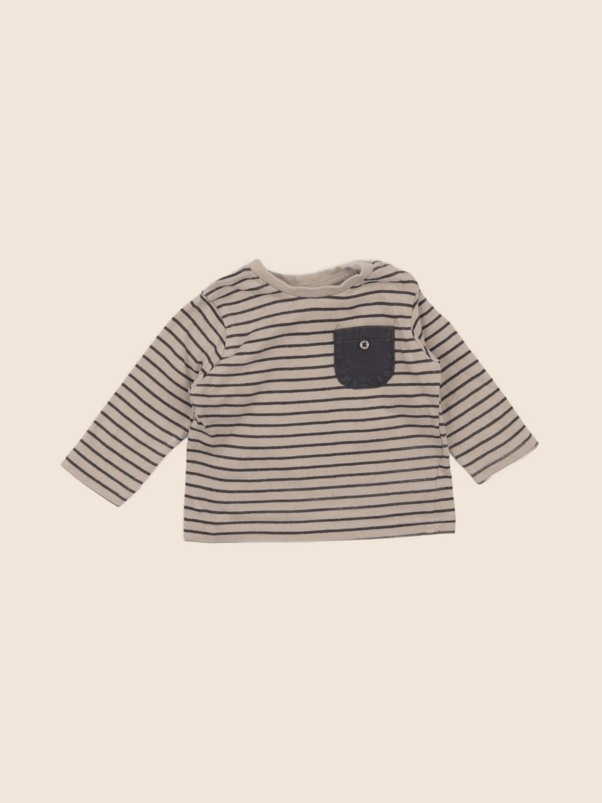 Vertbaudet - tee-shirt beige - 3 mois