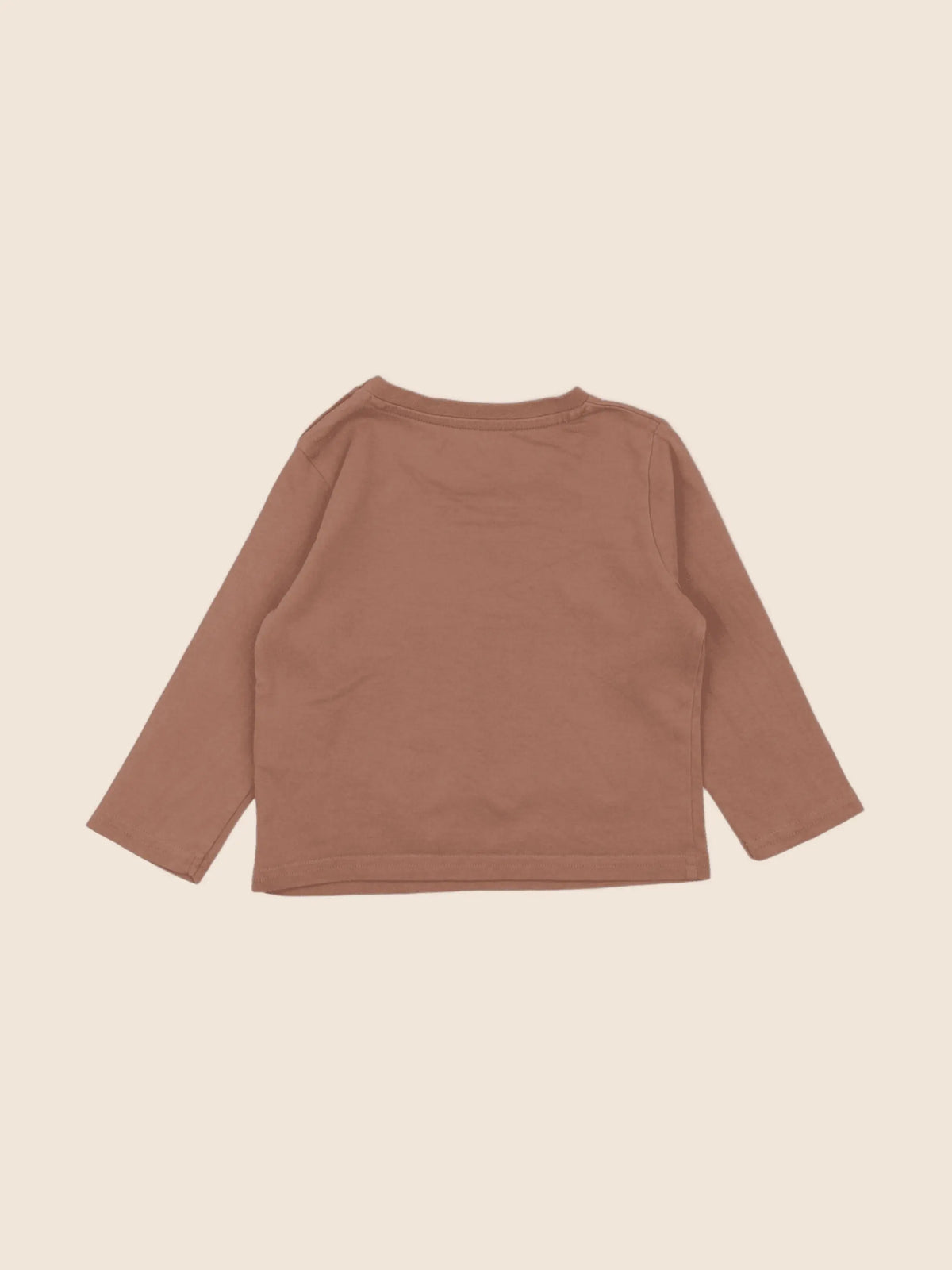 Vertbaudet - tee-shirt marron - 12 mois